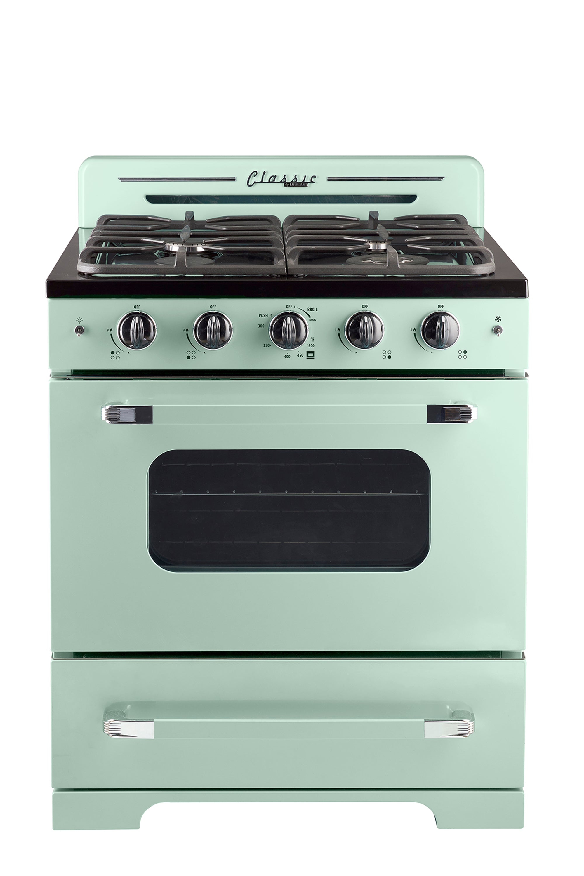 Unique Appliances - 3.9 cu. ft Gas Range in Summer Mint Green - UGP-30CR LG