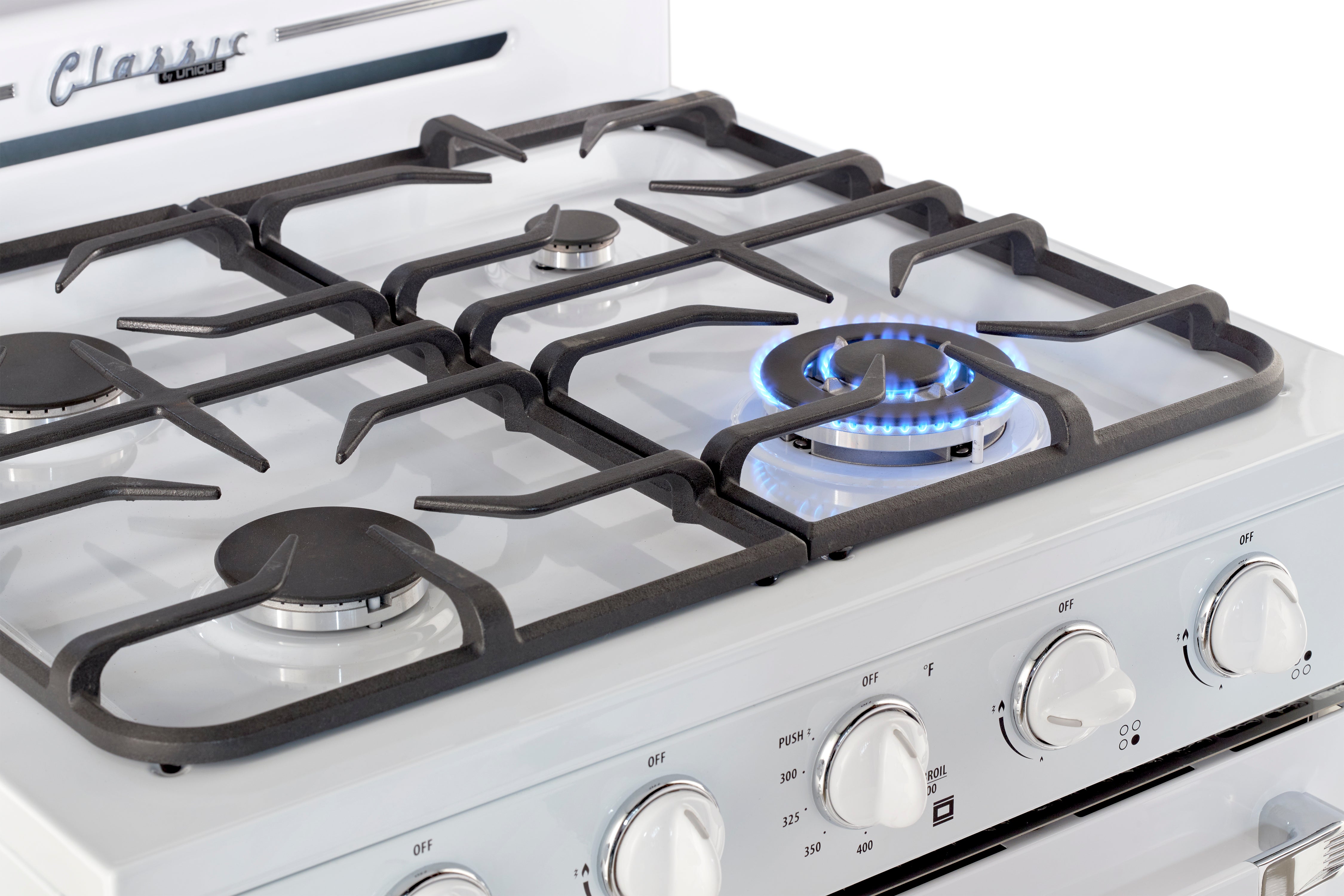 Unique Appliances - 3.9 cu. ft Gas Range in Marshmallow White - UGP-30CR OF2 W