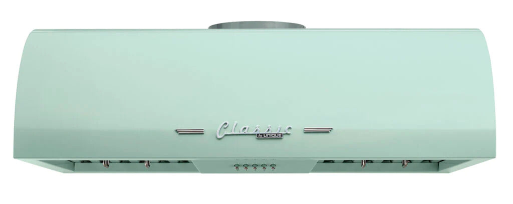 Unique Appliances - 29.5 Inch 700 CFM Under Cabinet Range Vent in Summer Mint Green - UGP-30CR RH LG