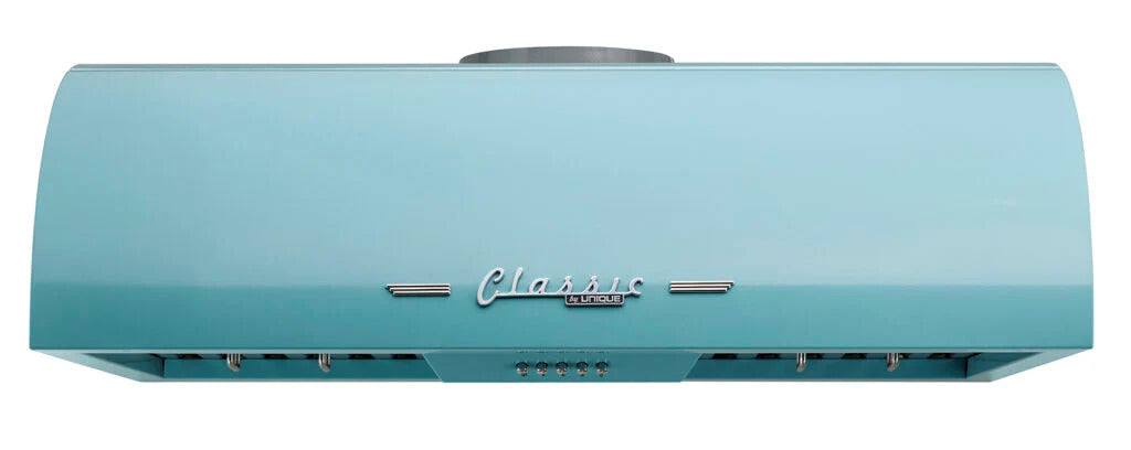 Unique Appliances - 29.5 Inch 700 CFM Under Cabinet Range Vent in Ocean Mist Turquoise - UGP-30CR RH T