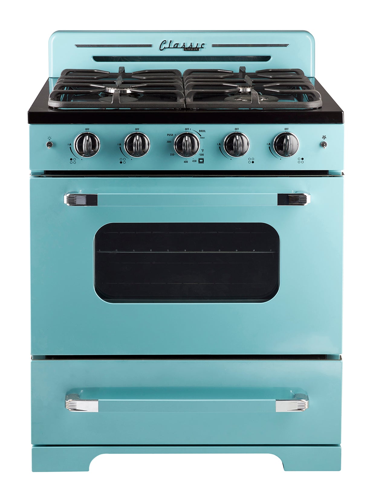 Unique Appliances - 3.9 cu. ft Gas Range in Ocean Mist Turquoise - UGP-30CR T