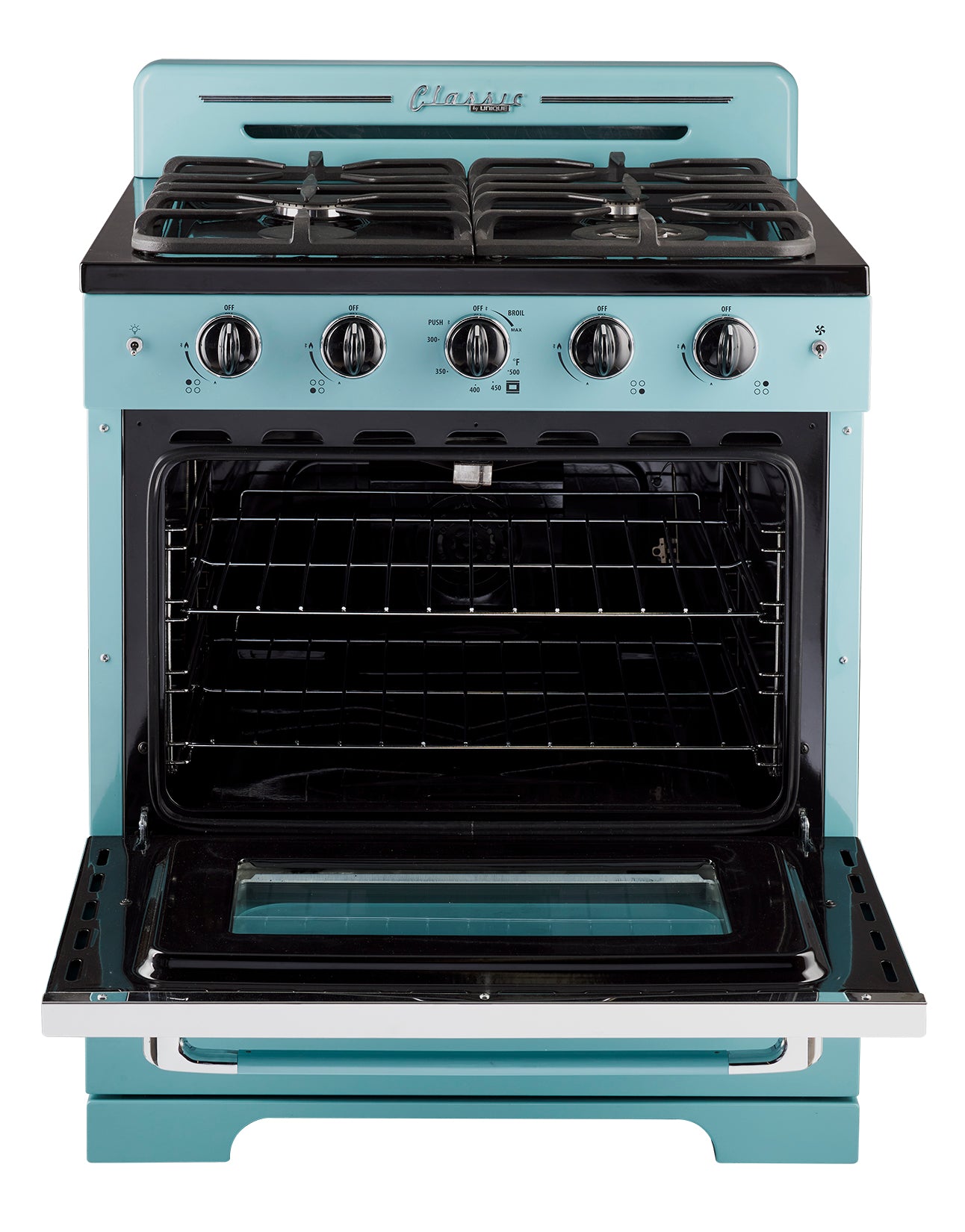 Unique Appliances - 3.9 cu. ft Gas Range in Ocean Mist Turquoise - UGP-30CR T