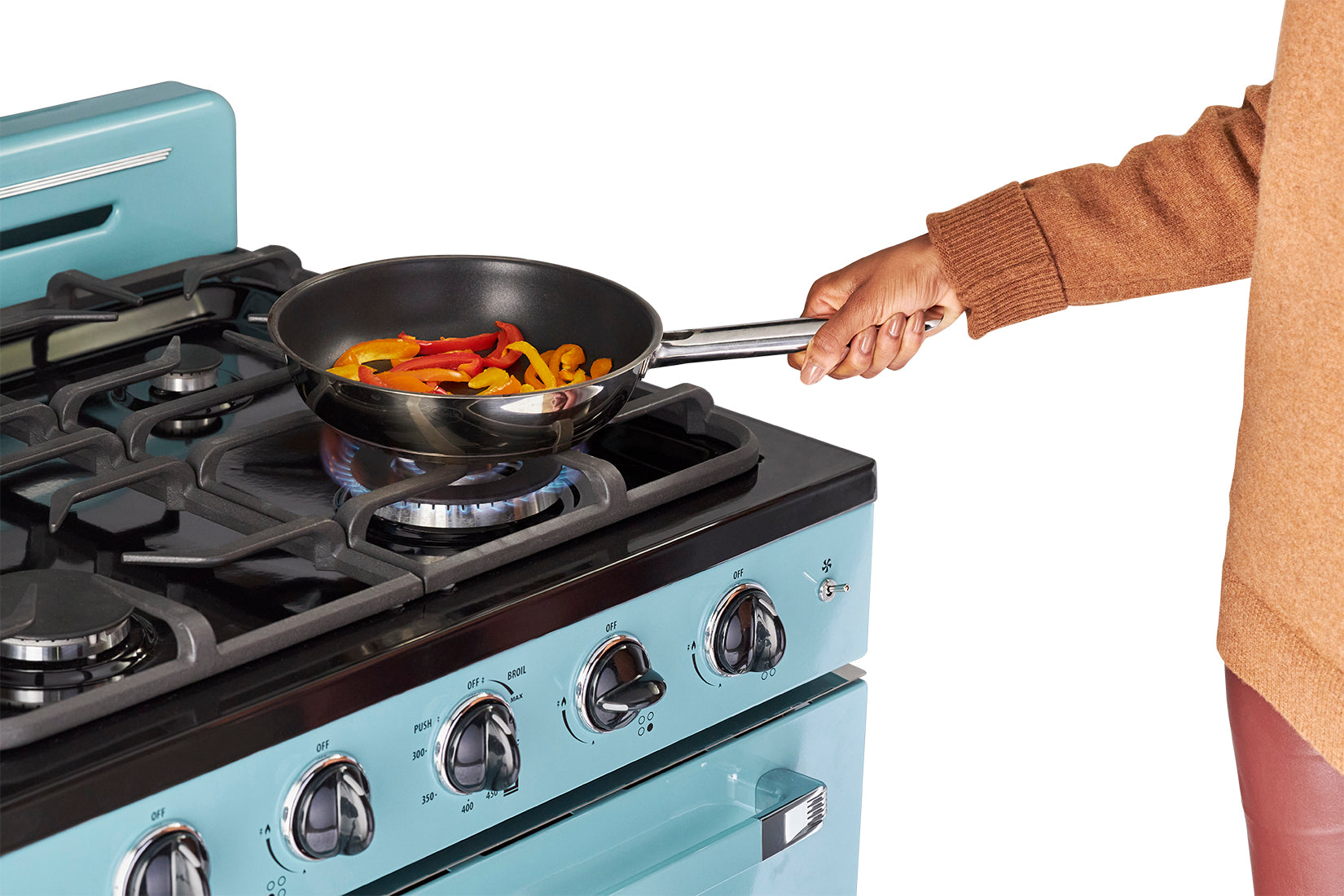 Unique Appliances - 3.9 cu. ft Gas Range in Ocean Mist Turquoise - UGP-30CR T
