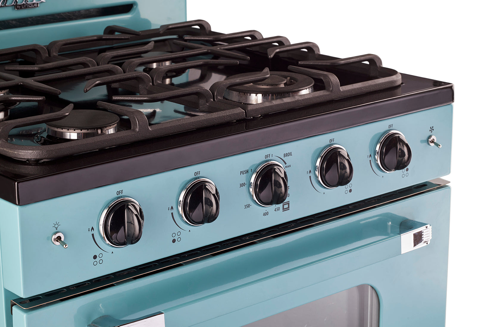 Unique Appliances - 3.9 cu. ft Gas Range in Ocean Mist Turquoise - UGP-30CR T