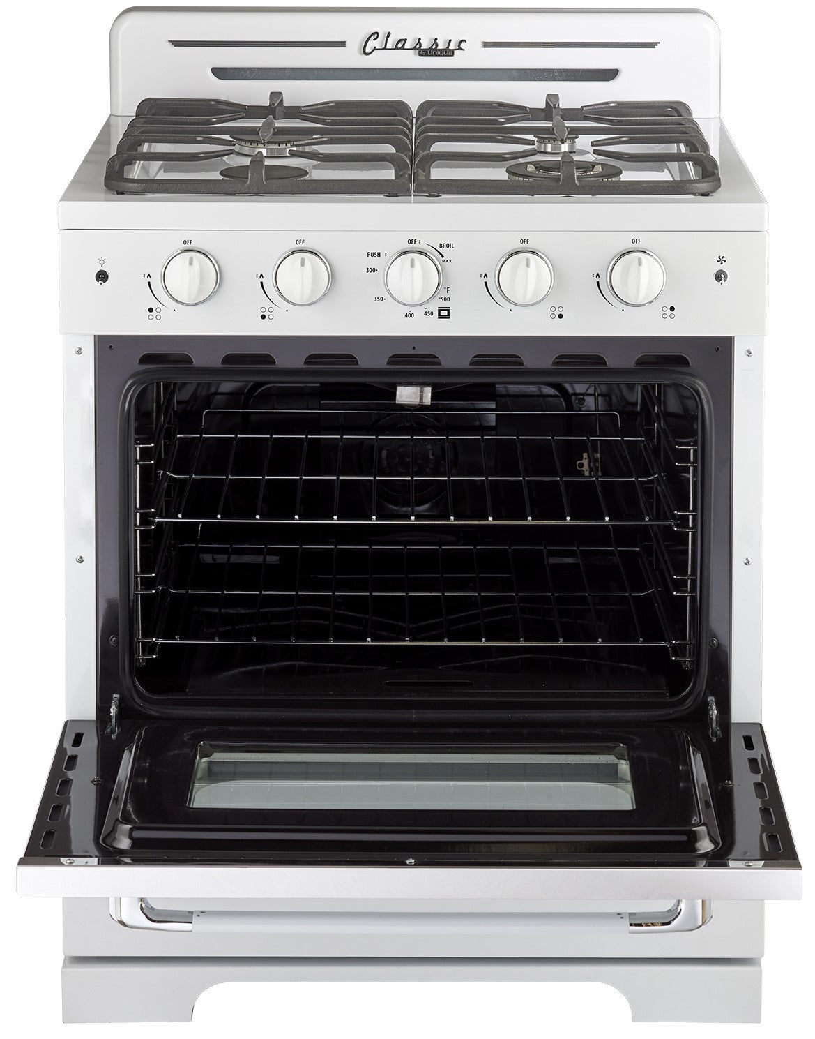 Unique Appliances - 3.9 cu. ft Gas Range in Marshmallow White - UGP-30CR W