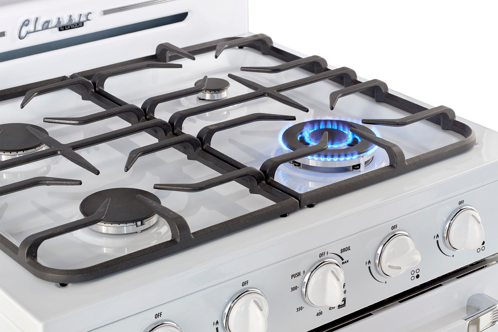 Unique Appliances - 3.9 cu. ft Gas Range in Marshmallow White - UGP-30CR W