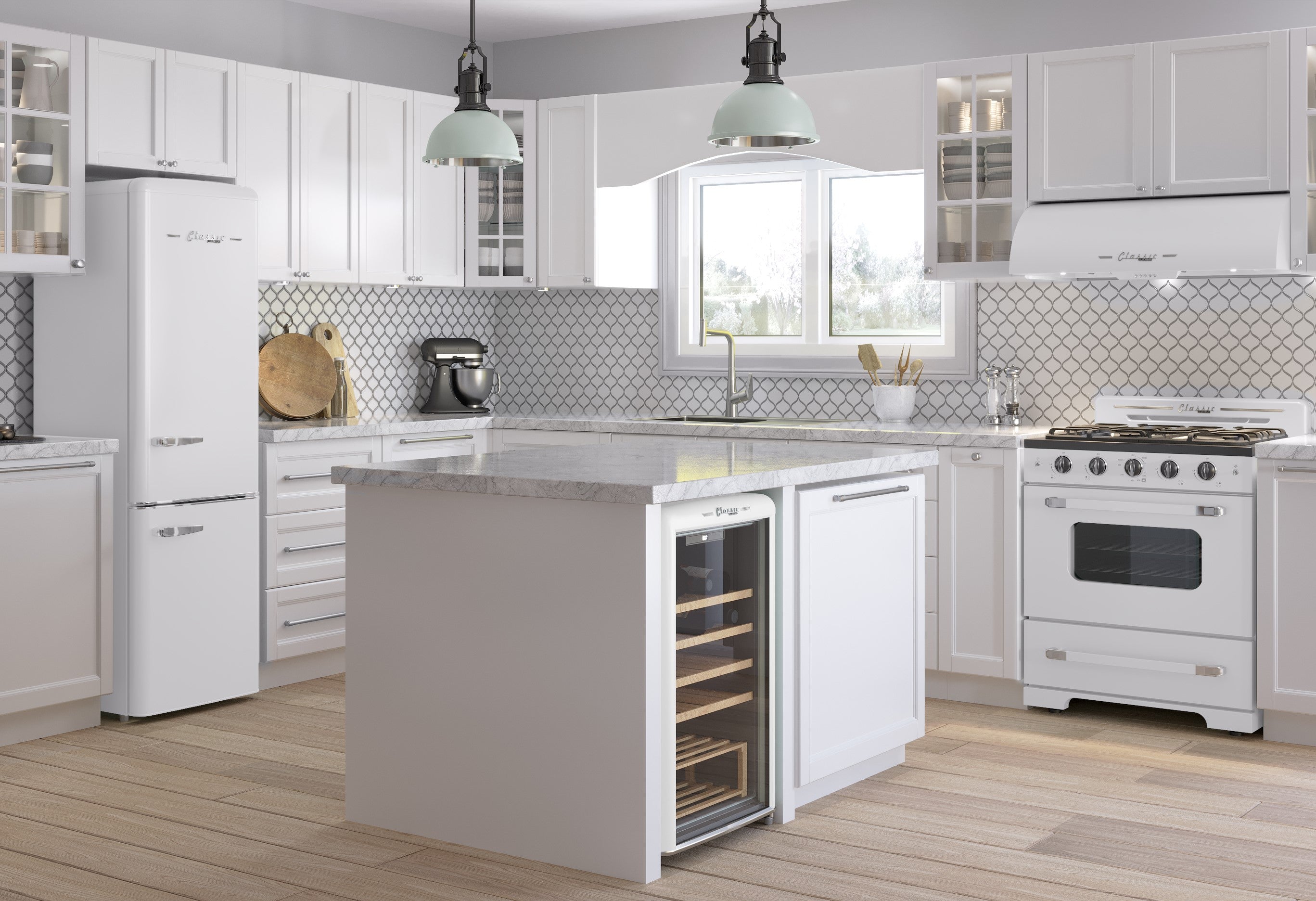 Unique Appliances - 3.9 cu. ft Gas Range in Marshmallow White - UGP-30CR W