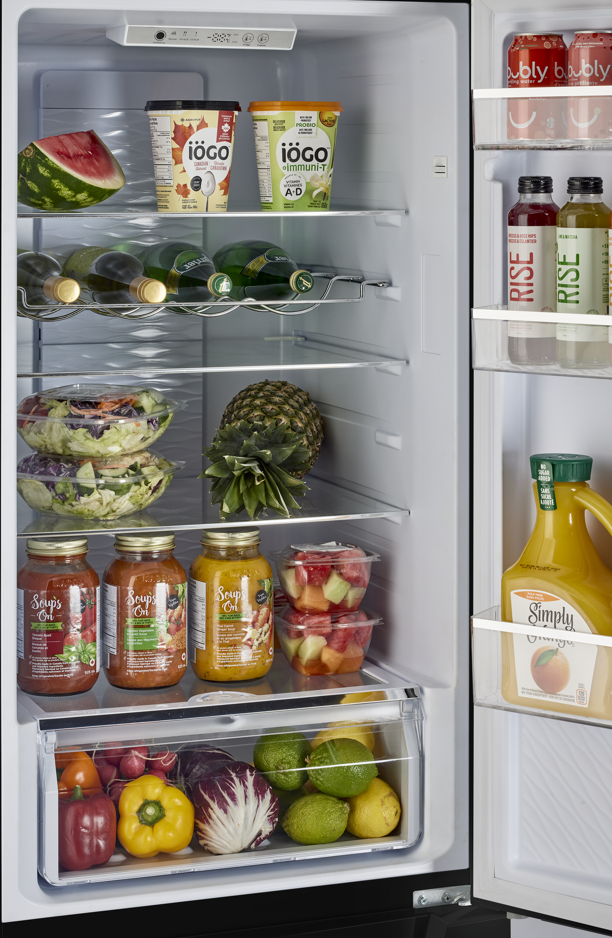 Unique Appliances - 23.4 Inch 11.4 cu. ft Bottom Mount Refrigerator in Black - UGP-325L B