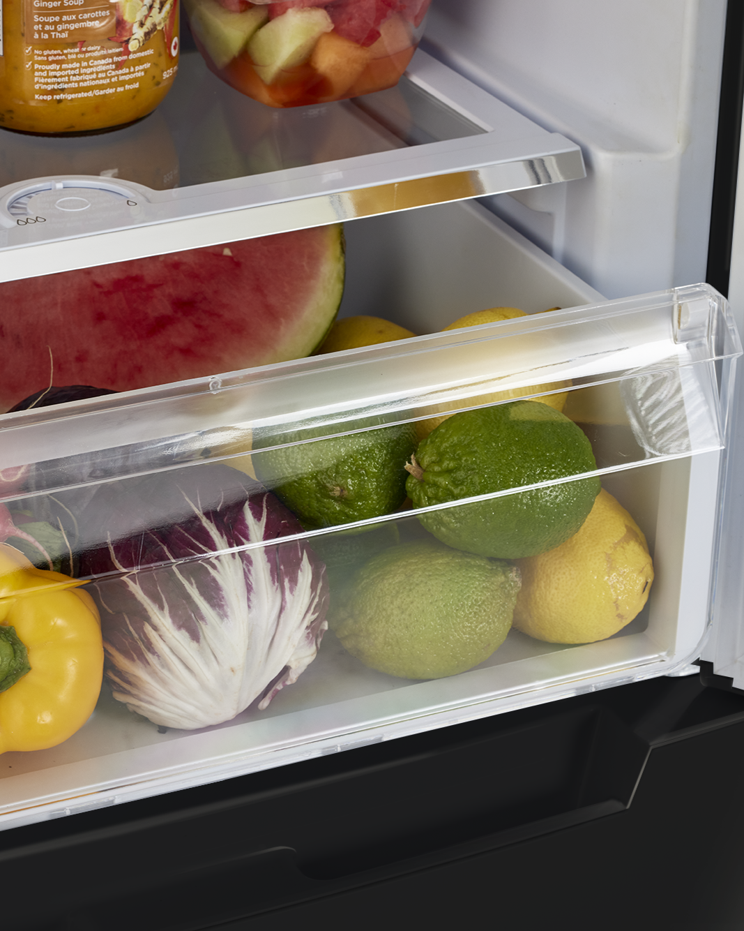 Unique Appliances - 23.4 Inch 11.4 cu. ft Bottom Mount Refrigerator in Black - UGP-325L B