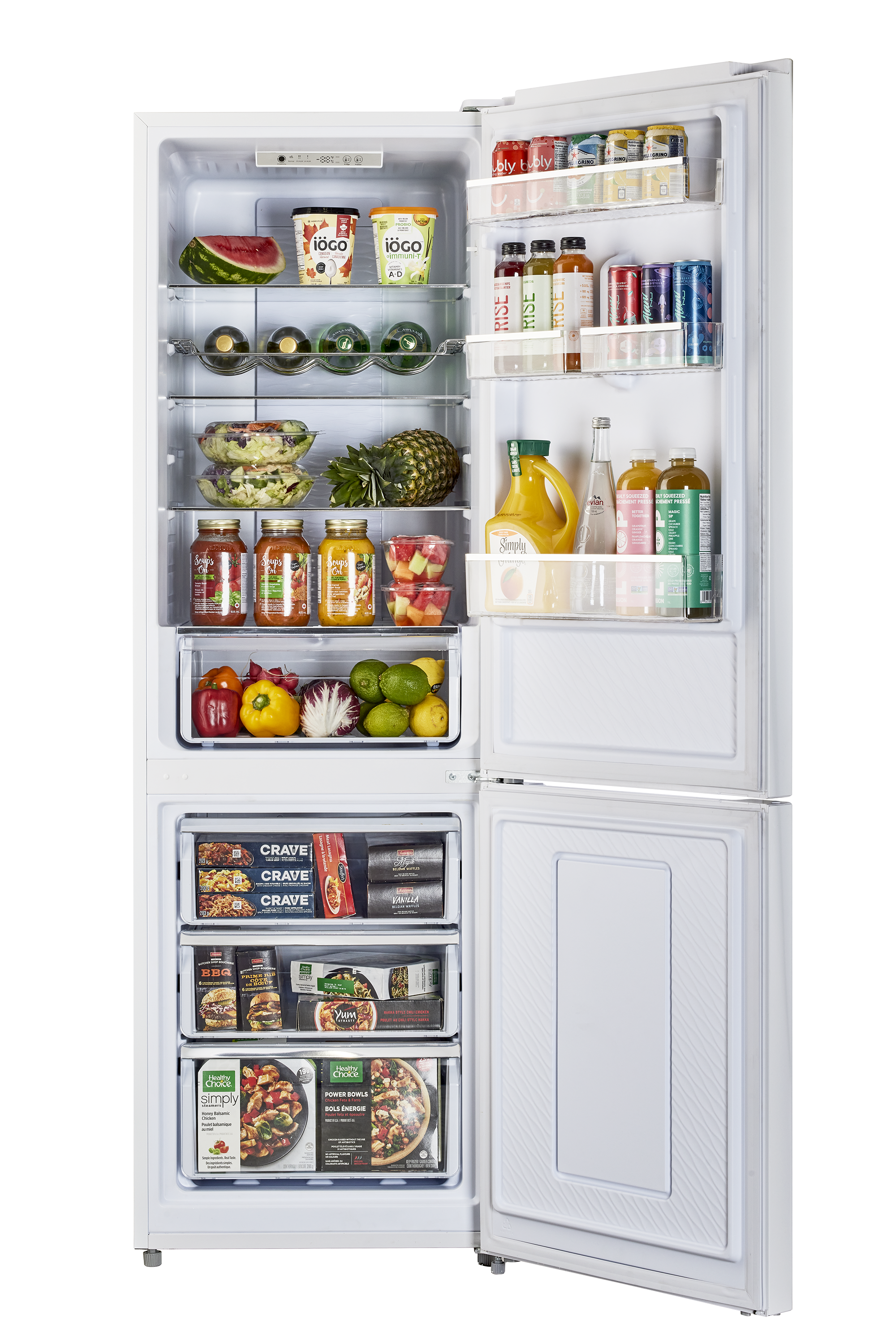 Unique Appliances - 23.4 Inch 11.4 cu. ft Bottom Mount Refrigerator in White - UGP-325L W