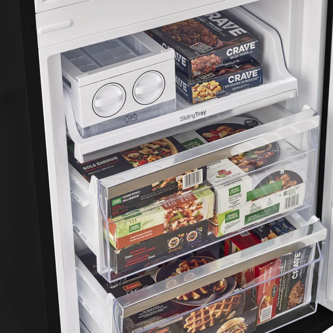 Unique Appliances - 23.8 Inch 11.7 cu. ft Bottom Mount Refrigerator in Matte Black - UGP-340L MB AC