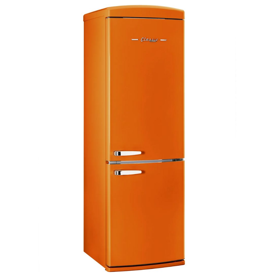 Unique Appliances - 23.8 Inch 11.7 cu. ft Bottom Mount Refrigerator in Creamsicle Orange - UGP-340L O AC