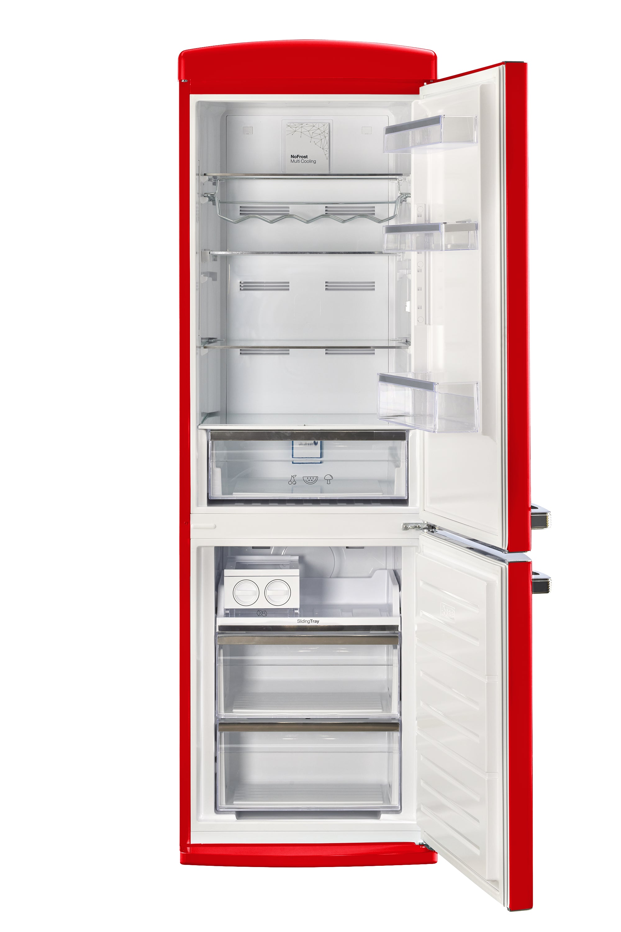 Unique Appliances - 23.8 Inch 11.7 cu. ft Bottom Mount Refrigerator in Red - UGP-340L R AC