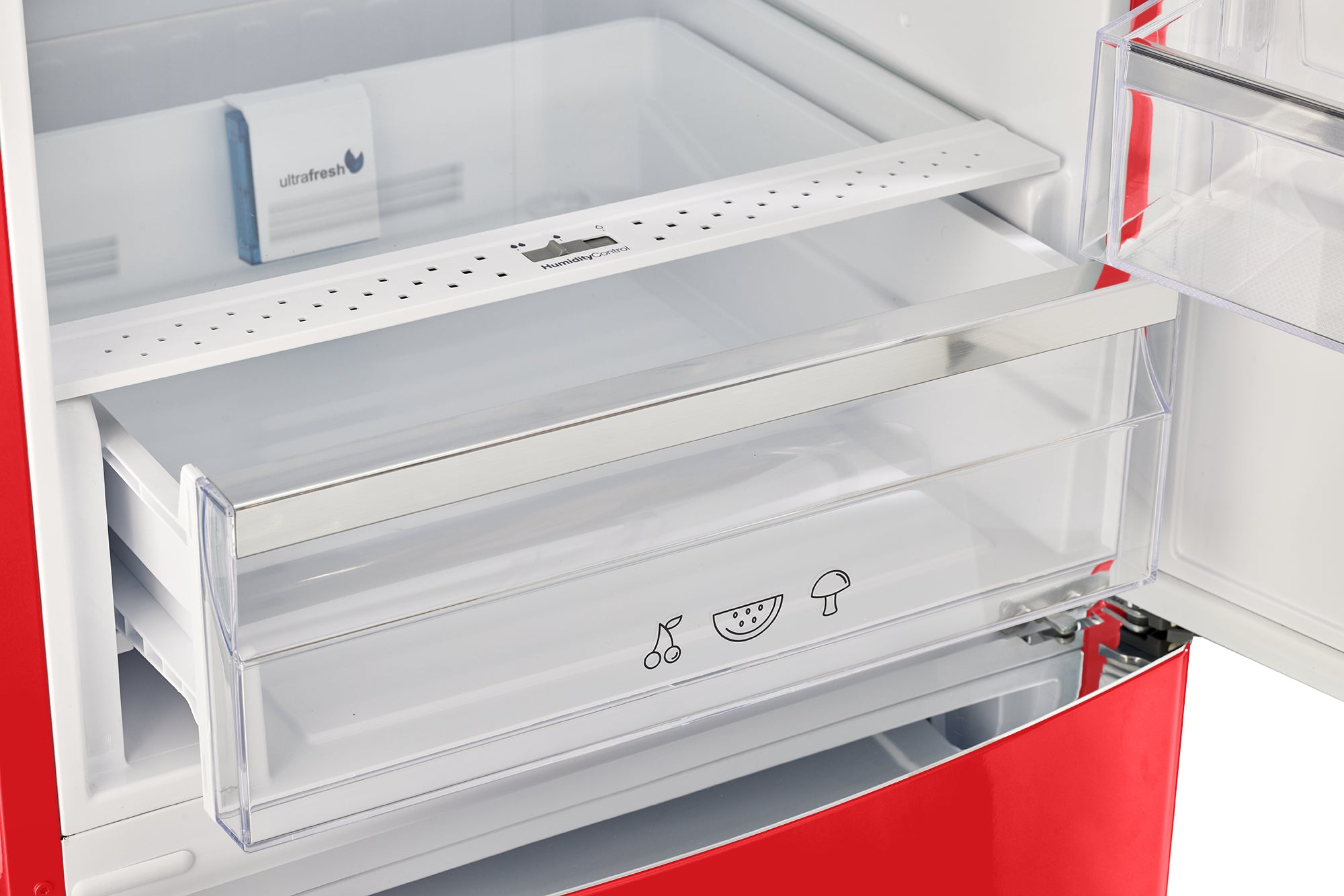 Unique Appliances - 23.8 Inch 11.7 cu. ft Bottom Mount Refrigerator in Red - UGP-340L R AC