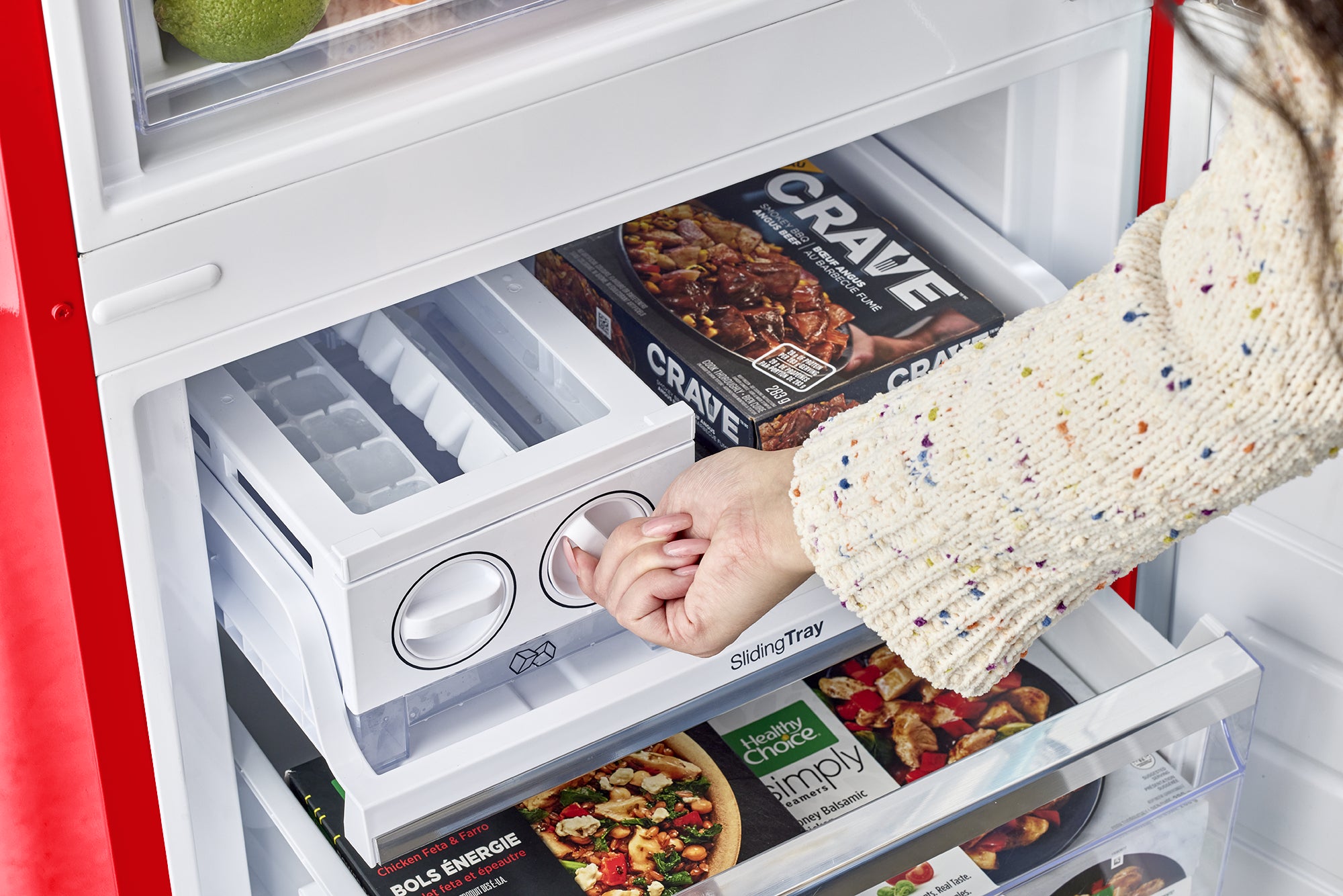 Unique Appliances - 23.8 Inch 11.7 cu. ft Bottom Mount Refrigerator in Red - UGP-340L R AC