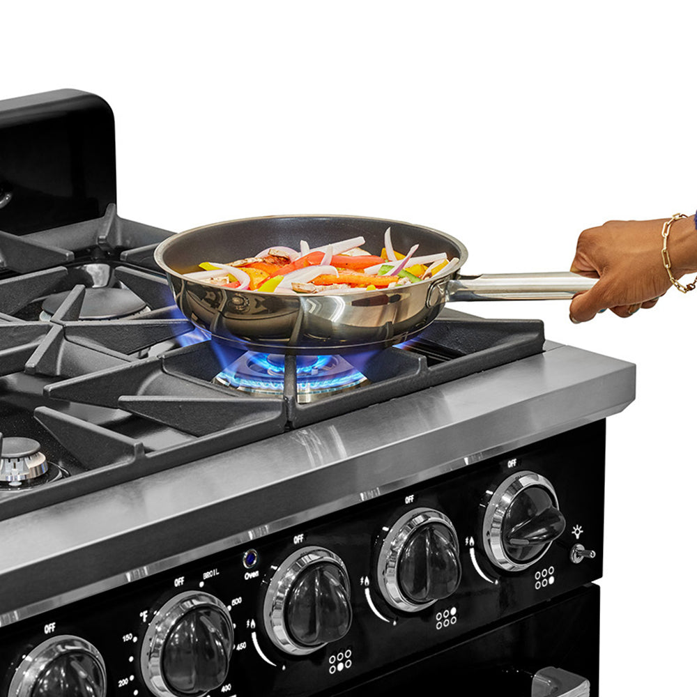 Unique Appliances - 5.2 cu. ft Gas Range in Midnight Black - UGP-36CR B