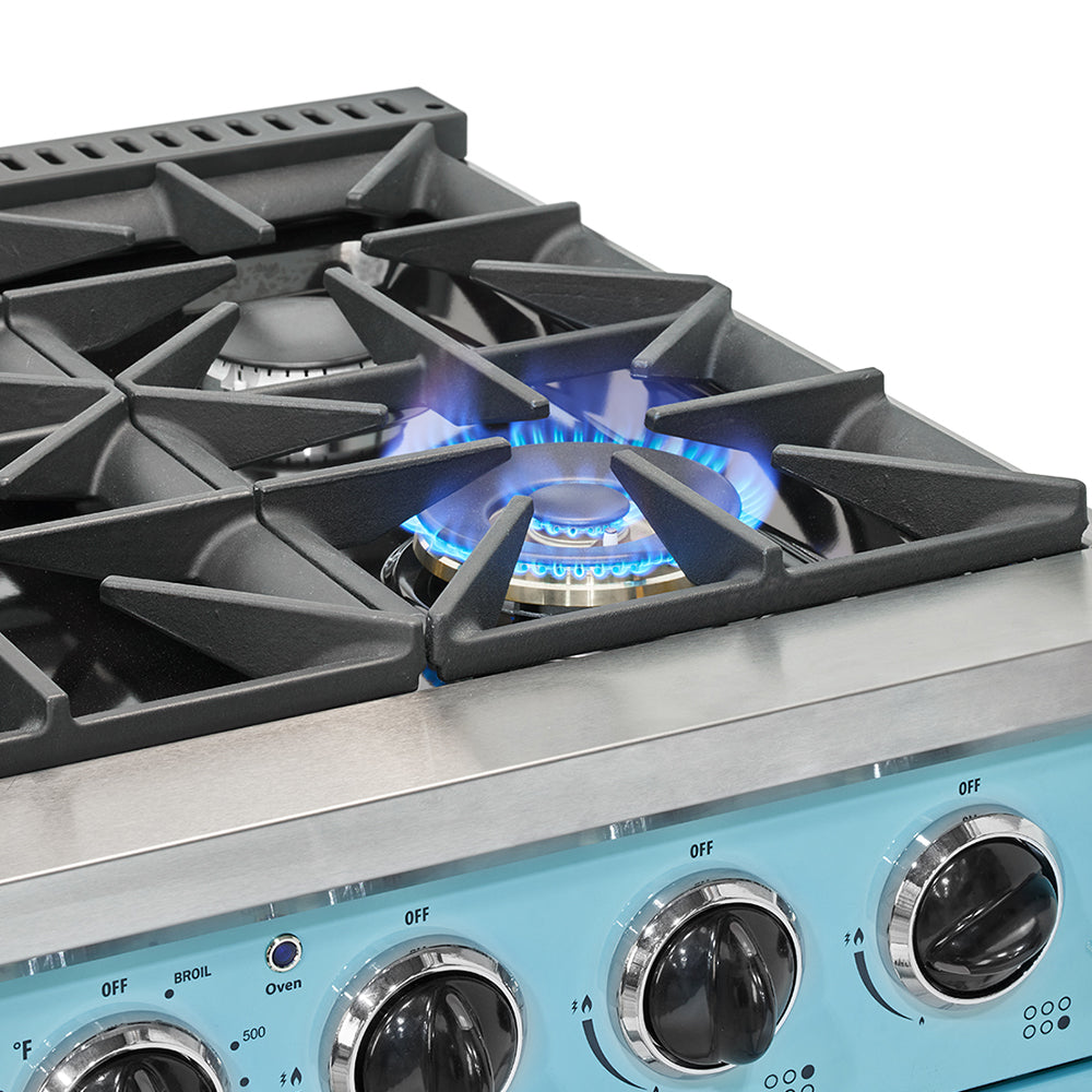 Unique Appliances - 5.2 cu. ft Gas Range in Ocean Mist Turquoise - UGP-36CR T