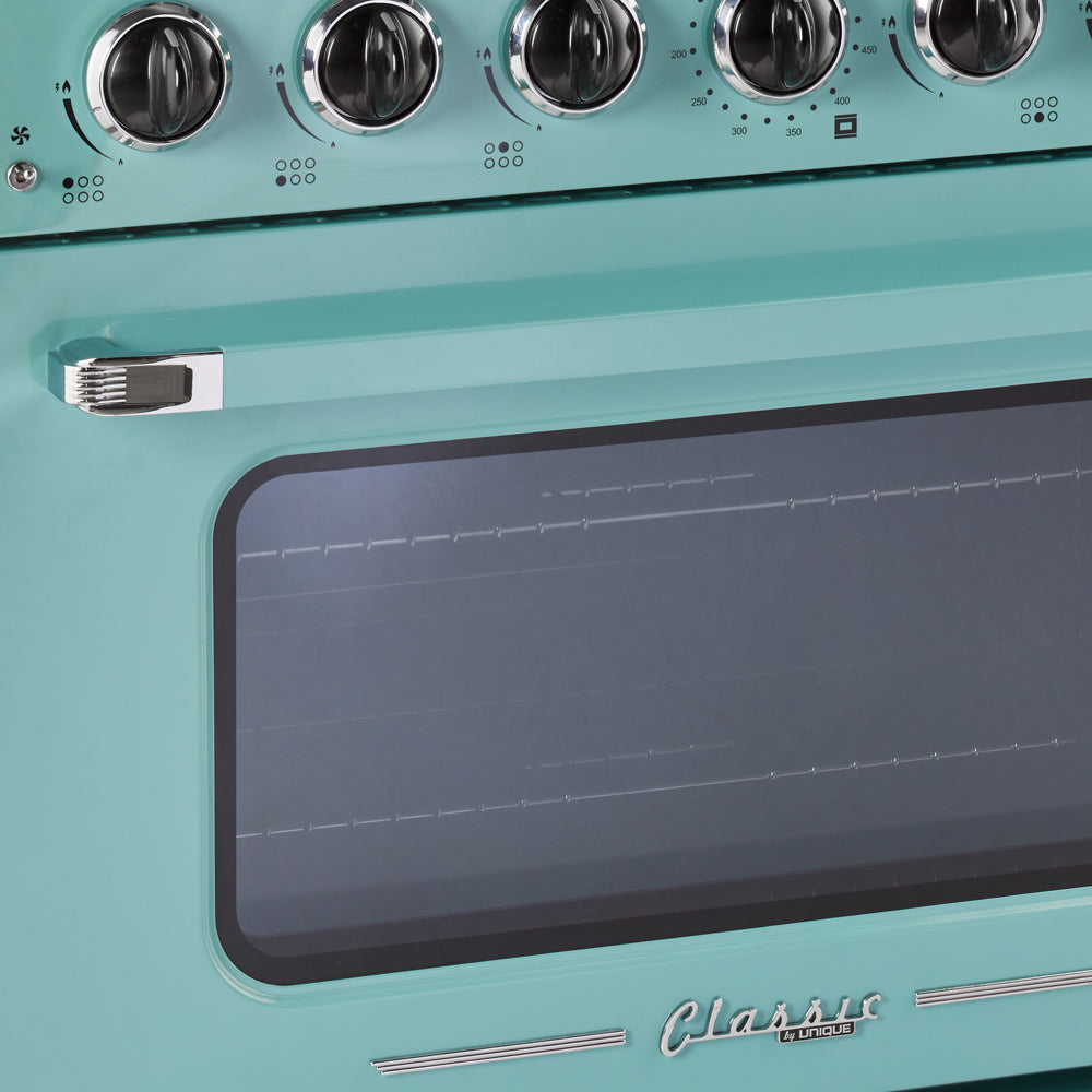 Unique Appliances - 5.2 cu. ft Gas Range in Ocean Mist Turquoise - UGP-36CR T