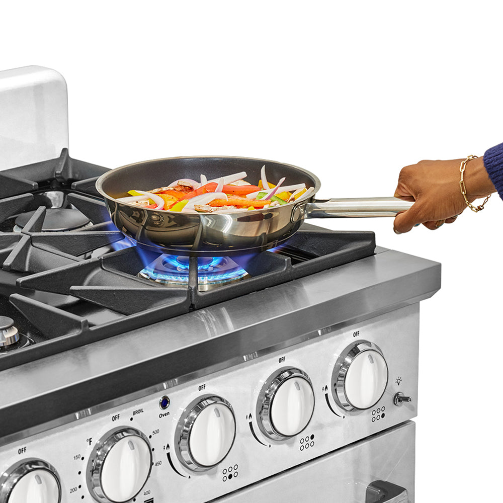 Unique Appliances - 5.2 cu. ft Gas Range in Marshmallow White - UGP-36CR W