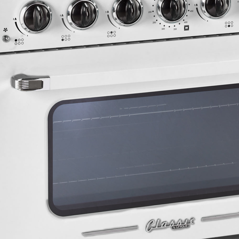 Unique Appliances - 5.2 cu. ft Gas Range in Marshmallow White - UGP-36CR W