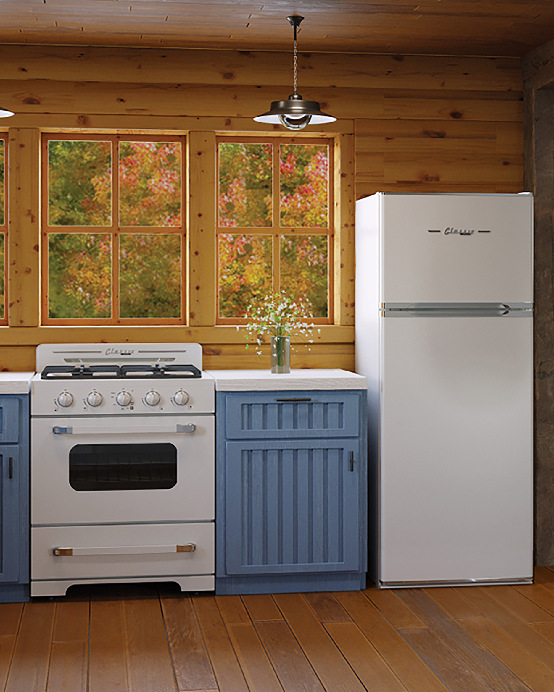 Unique Appliances - 27.25 Inch 14 cu. ft Top Mount Refrigerator in Marshmallow White - UGP-385L CR W