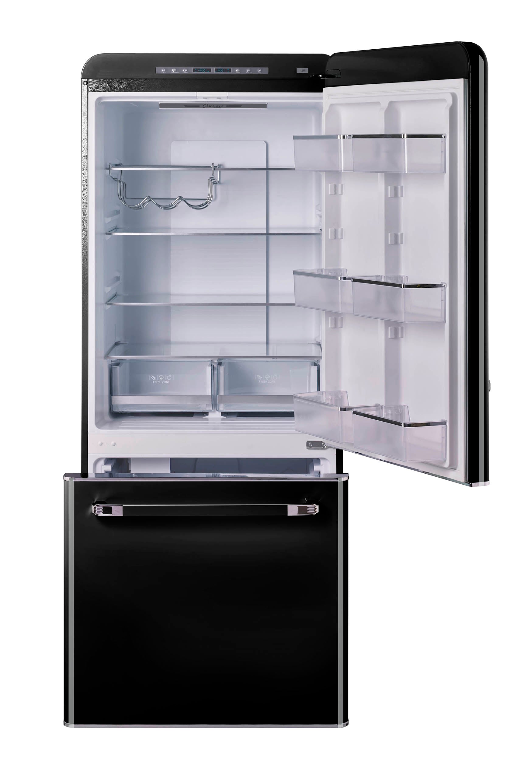 Unique Appliances - 30 Inch 18 cu. ft Bottom Mount Refrigerator in Midnight Black - UGP-510L B AC