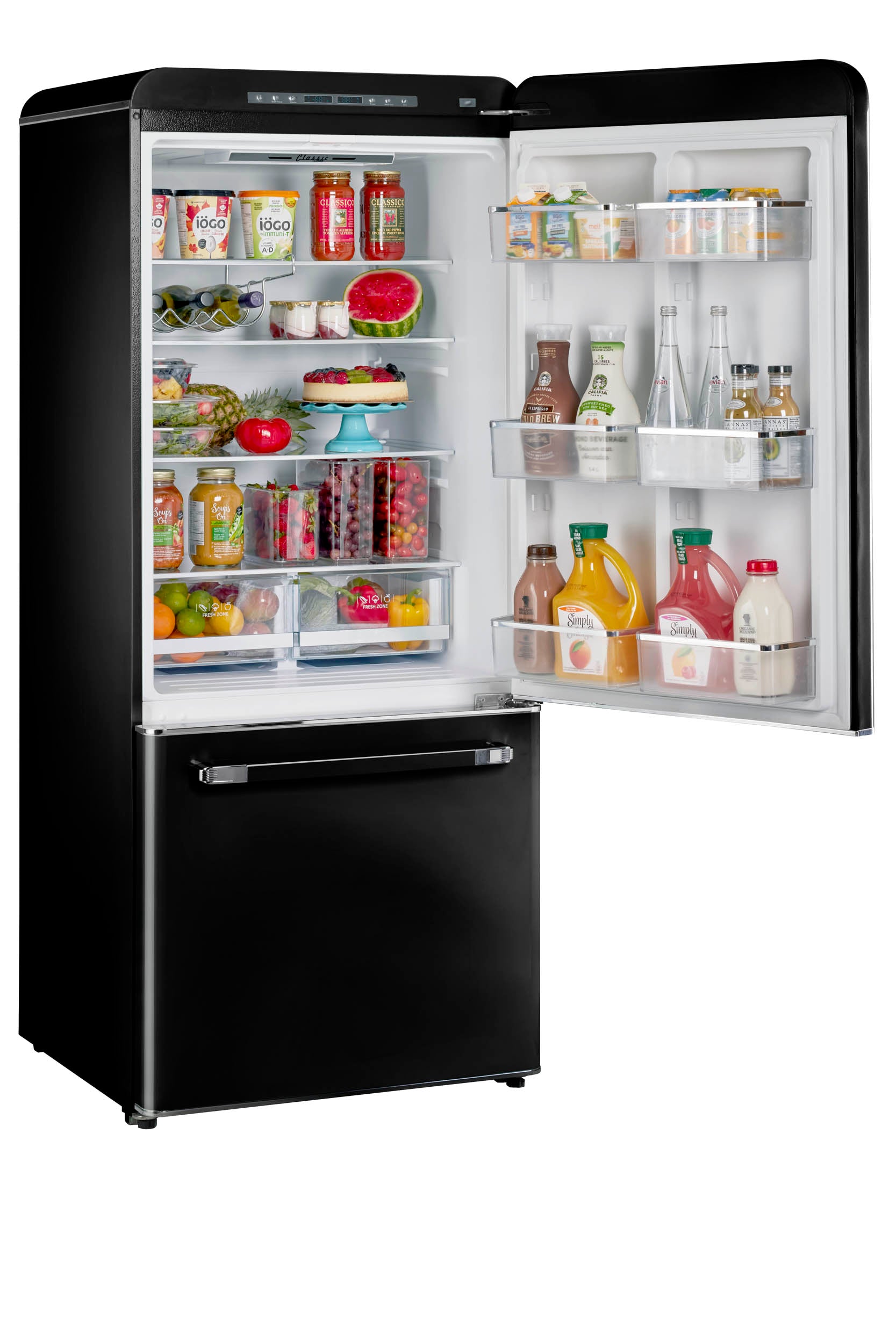 Unique Appliances - 30 Inch 18 cu. ft Bottom Mount Refrigerator in Midnight Black - UGP-510L B AC