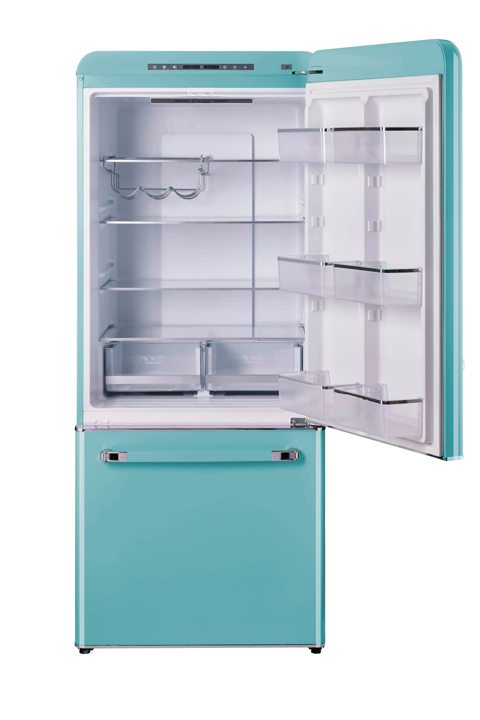 Unique Appliances - 30 Inch 18 cu. ft Bottom Mount Refrigerator in Ocean Mist Turquoise - UGP-510L T AC