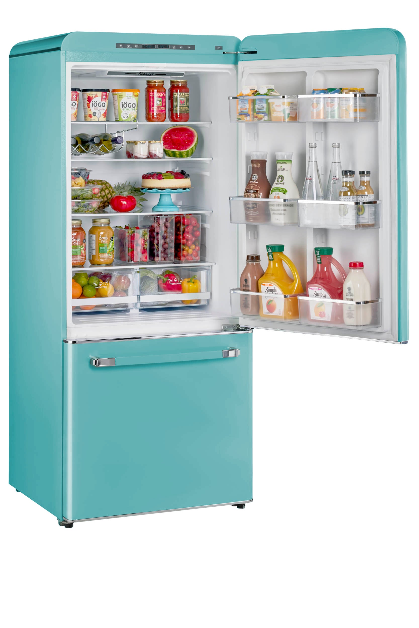 Unique Appliances - 30 Inch 18 cu. ft Bottom Mount Refrigerator in Ocean Mist Turquoise - UGP-510L T AC