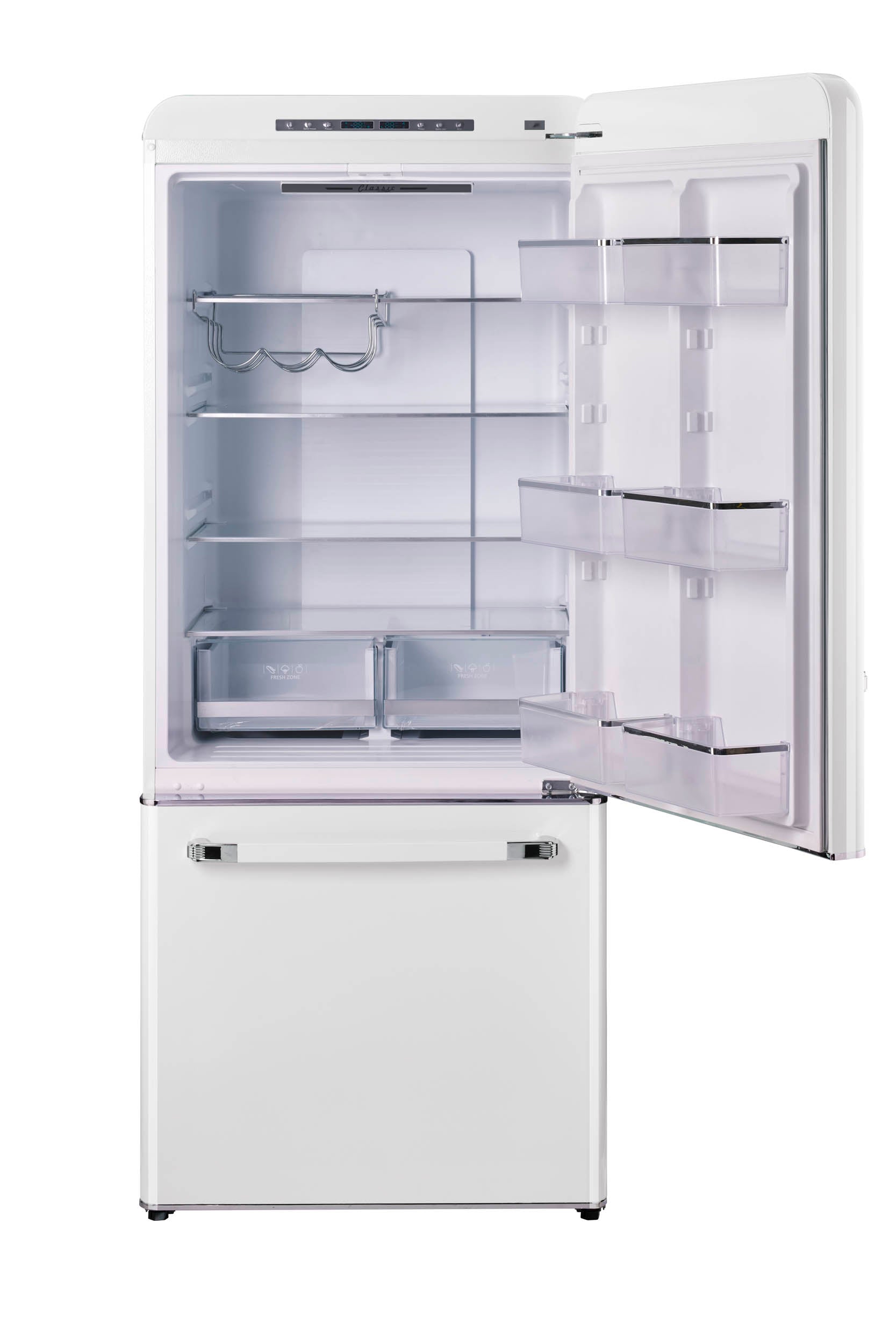 Unique Appliances - 30 Inch 18 cu. ft Bottom Mount Refrigerator in Marshmallow White - UGP-510L W AC