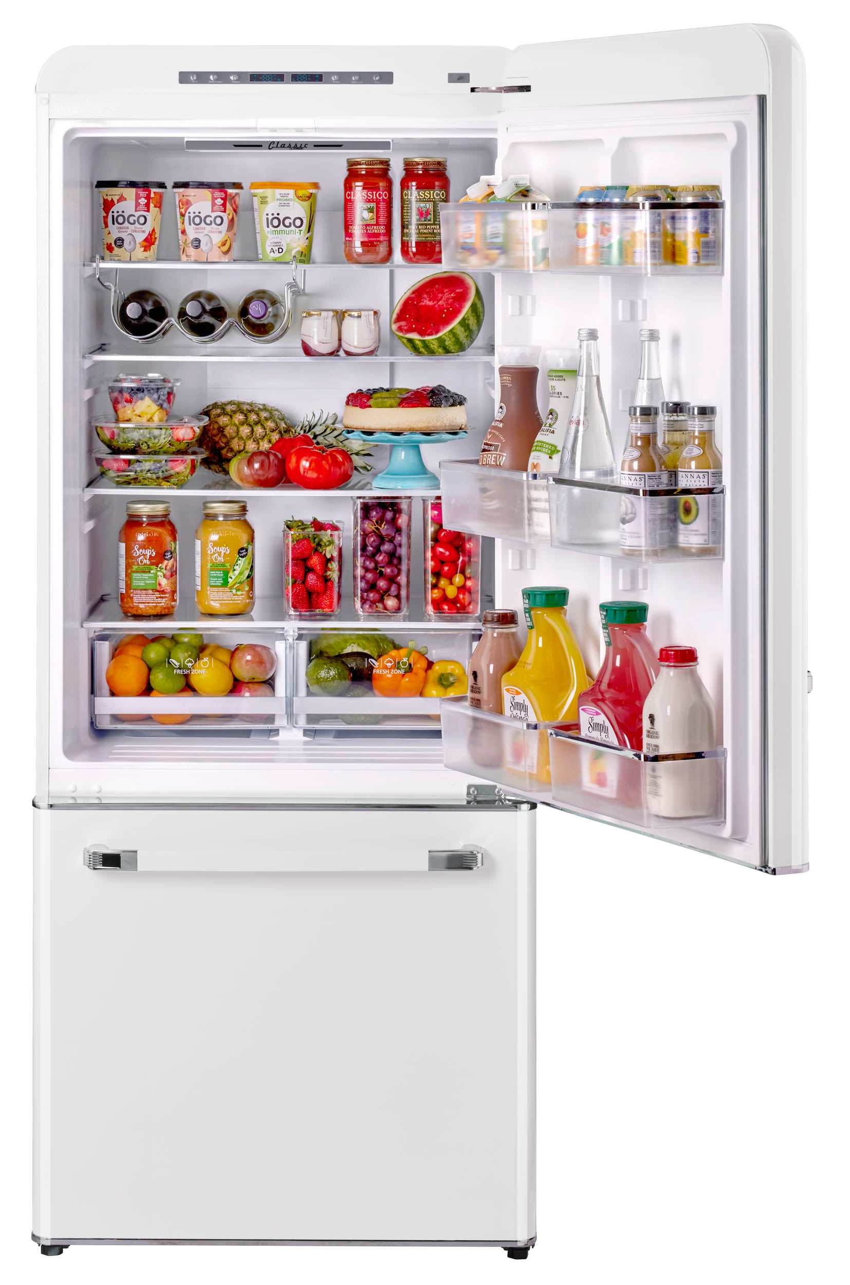 Unique Appliances - 30 Inch 18 cu. ft Bottom Mount Refrigerator in Marshmallow White - UGP-510L W AC