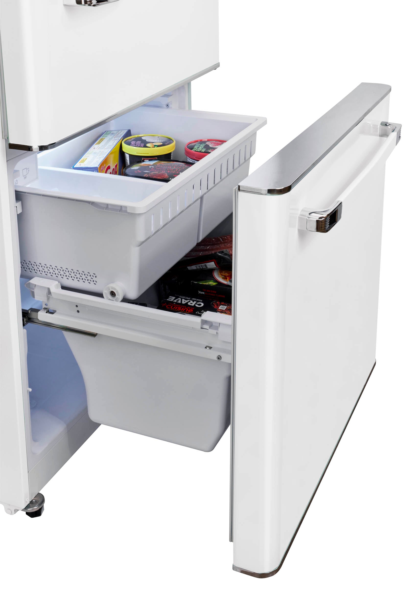 Unique Appliances - 30 Inch 18 cu. ft Bottom Mount Refrigerator in Marshmallow White - UGP-510L W AC