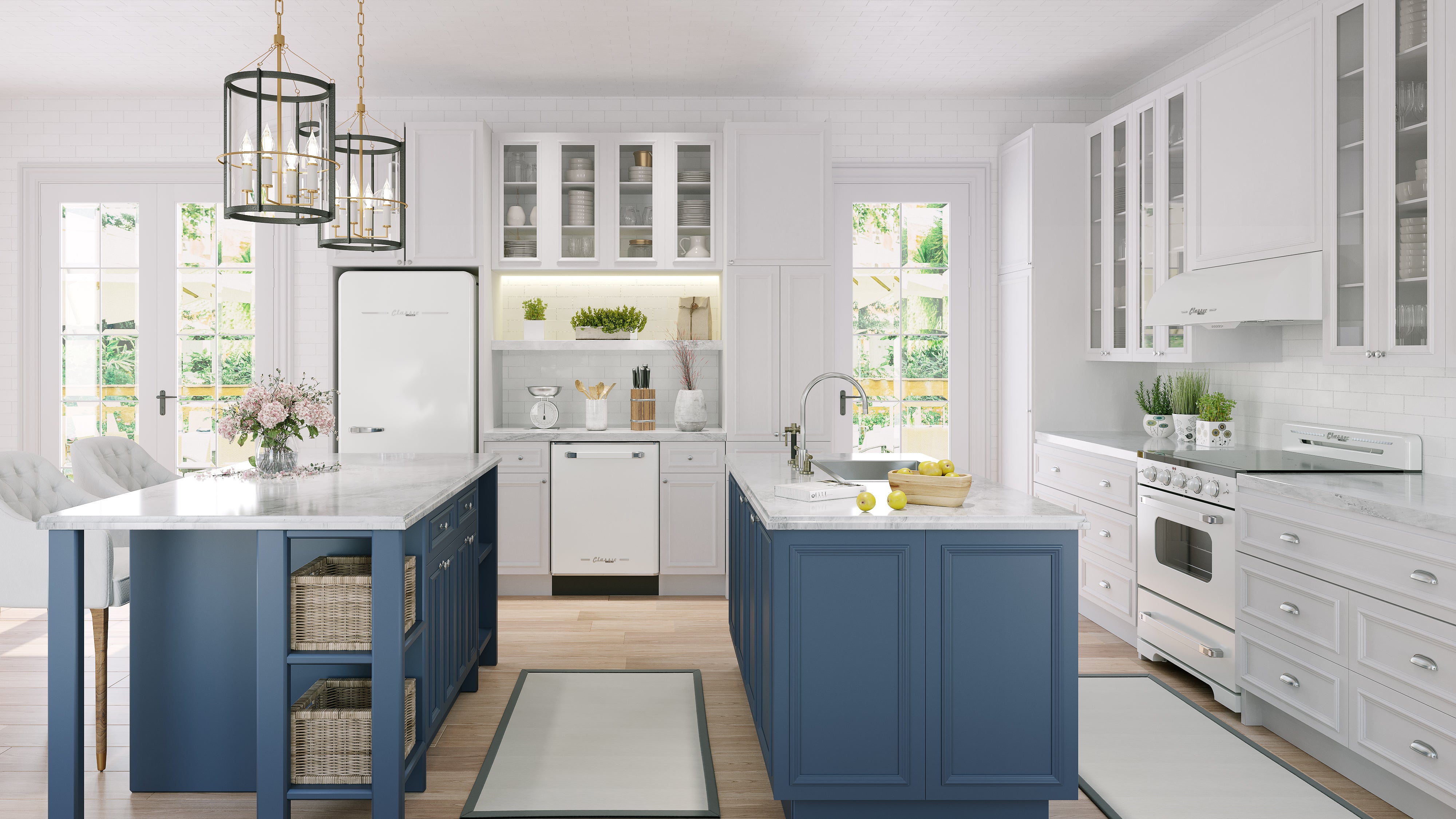 Unique Appliances - 30 Inch 18 cu. ft Bottom Mount Refrigerator in Marshmallow White - UGP-510L W AC