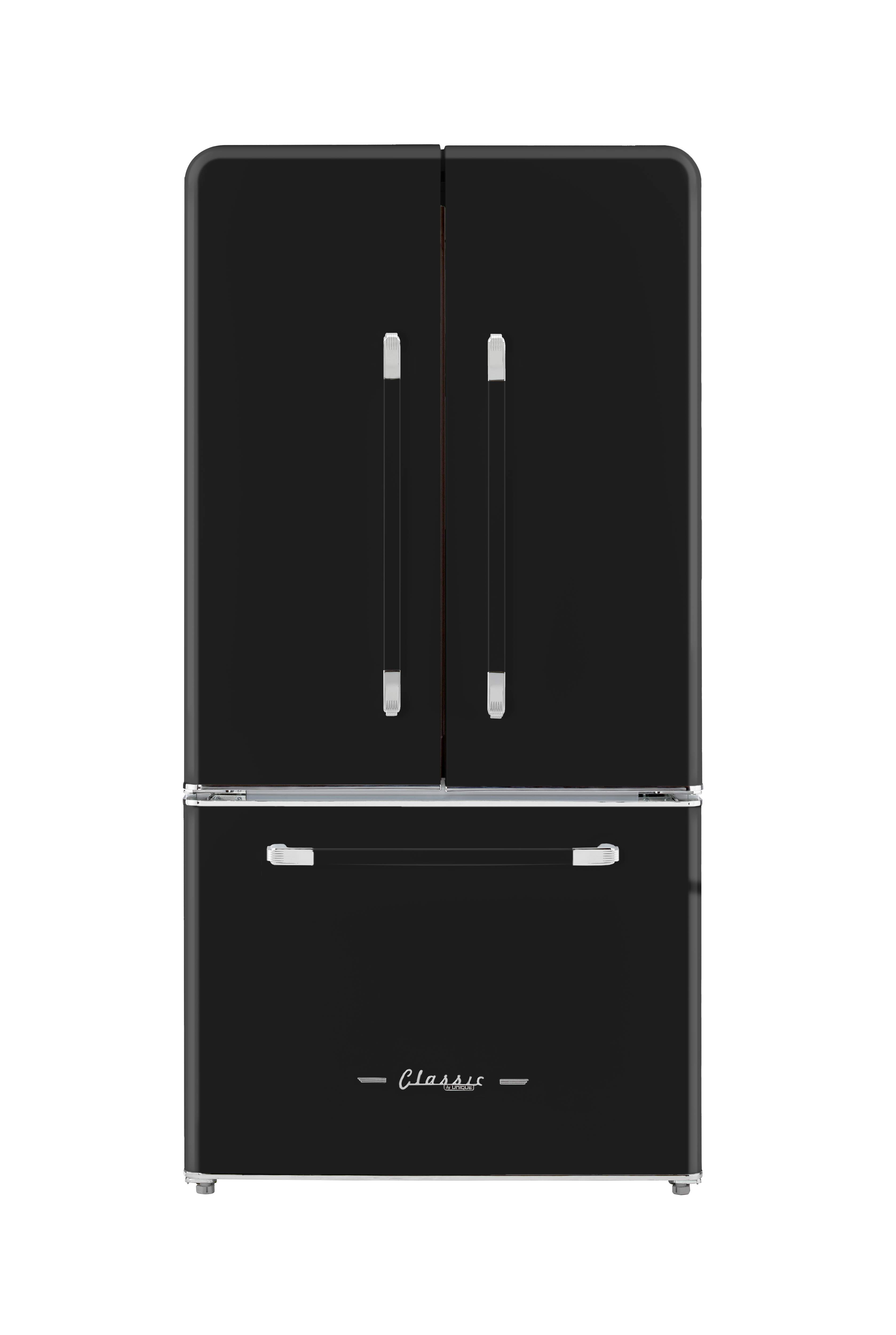 Unique Appliances - 35.7 Inch 21.4 cu. ft French Door Refrigerator in Midnight Black - UGP-595L B AC