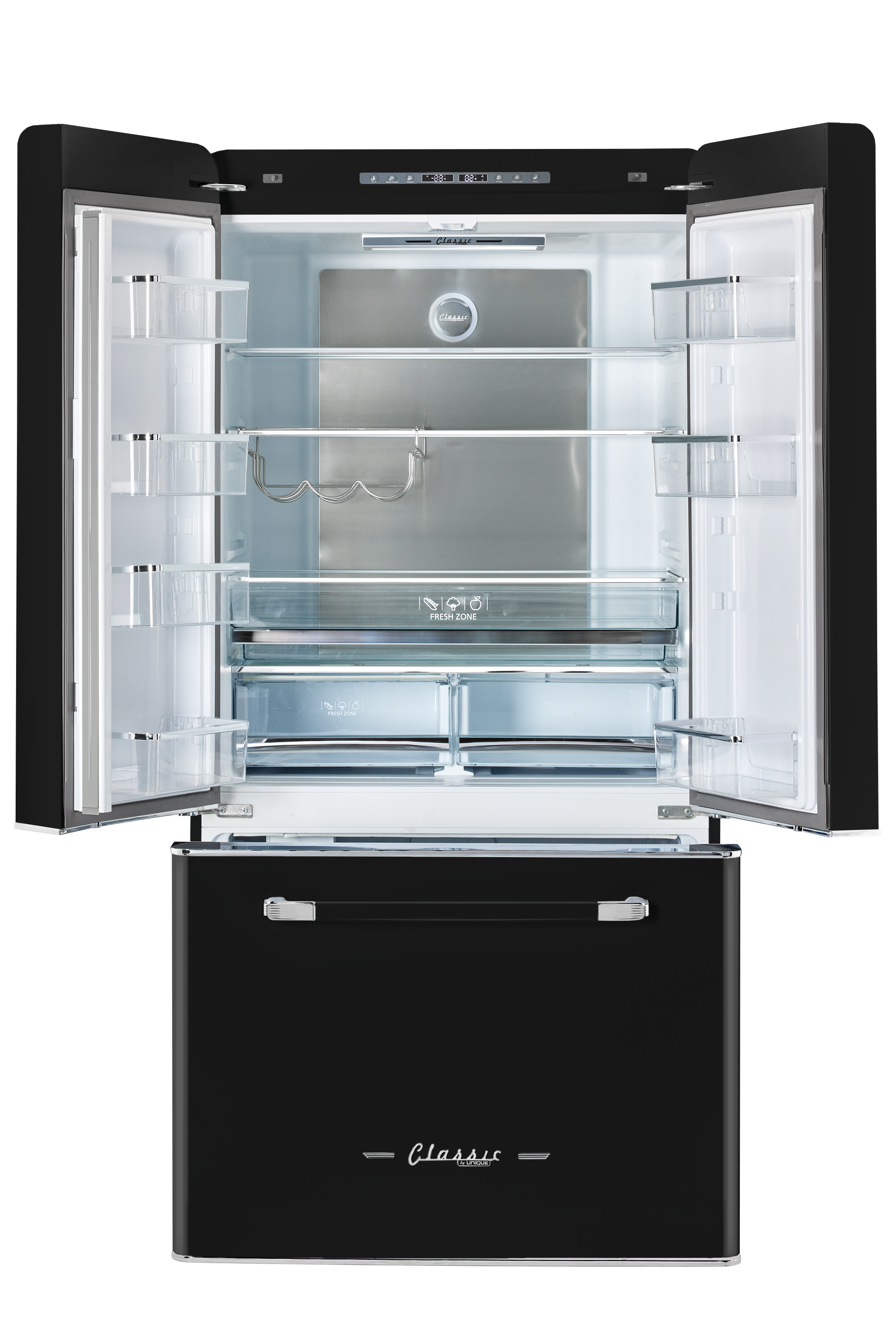 Unique Appliances - 35.7 Inch 21.4 cu. ft French Door Refrigerator in Midnight Black - UGP-595L B AC