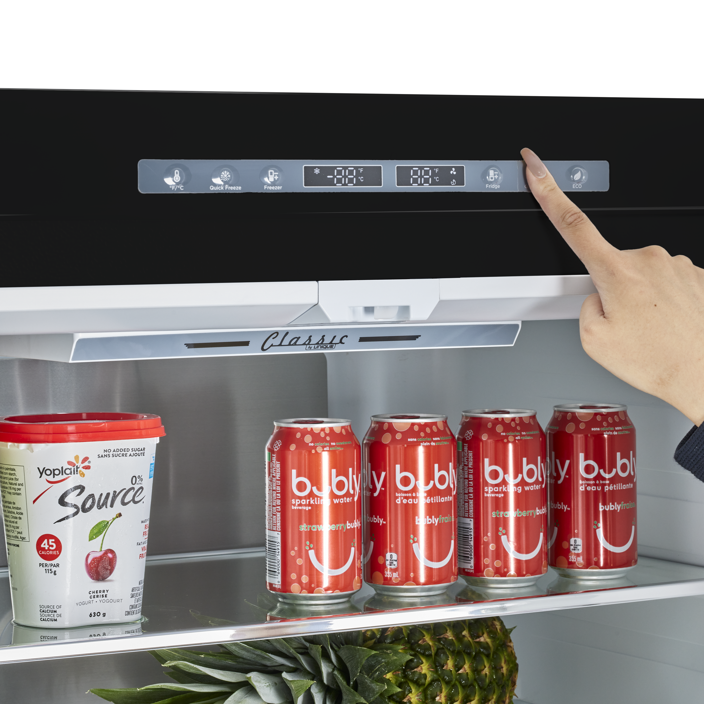 Unique Appliances - 35.7 Inch 21.4 cu. ft French Door Refrigerator in Midnight Black - UGP-595L B AC