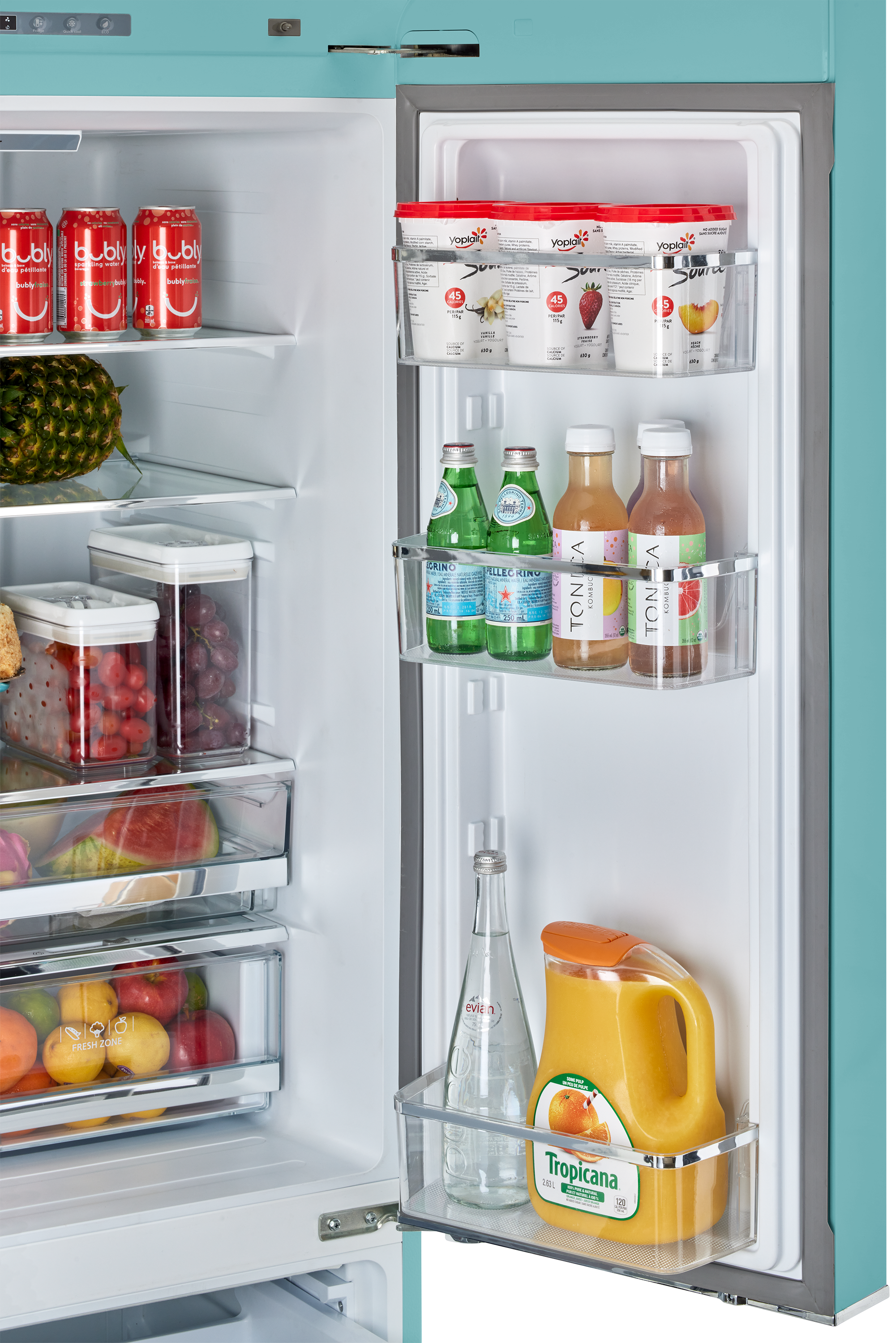 Unique Appliances - 35.7 Inch 21.4 cu. ft French Door Refrigerator in Ocean Mist Turquoise - UGP-595L T AC