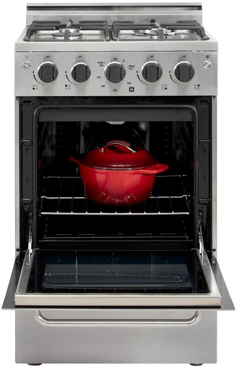 Unique Appliances - 1.6 cu. ft Gas Range in Stainless - UGP-20V PC1 SS
