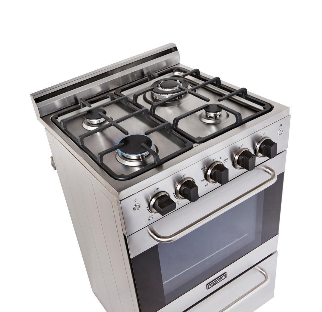 Unique Appliances - 1.6 cu. ft Gas Range in Stainless - UGP-20V PC1 SS