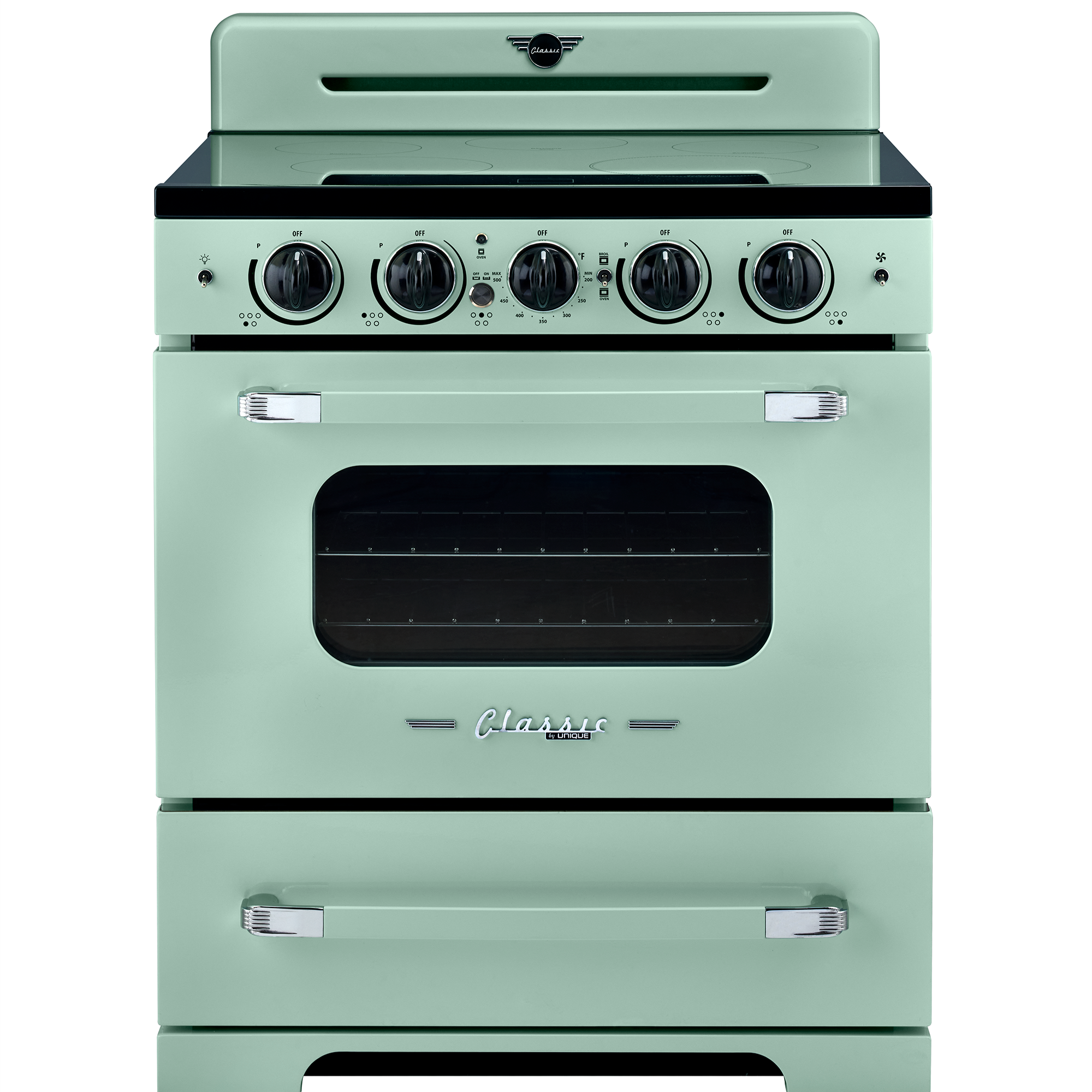 Unique Appliances - 3.9 cu. Ft. cu. ft Induction Range Range in Light Green - UNQ-30CR IC LG