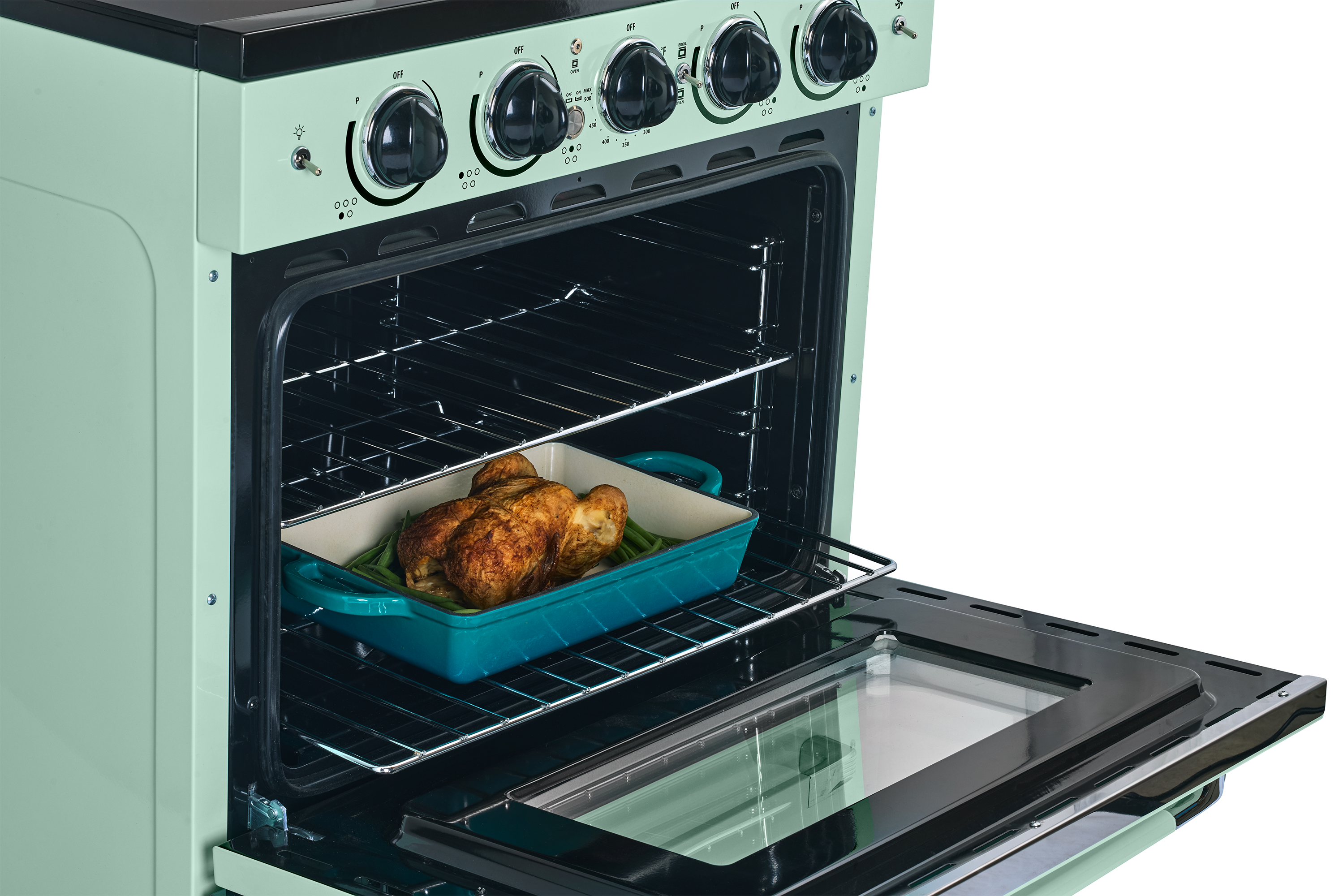 Unique Appliances - 3.9 cu. Ft. cu. ft Induction Range Range in Light Green - UNQ-30CR IC LG