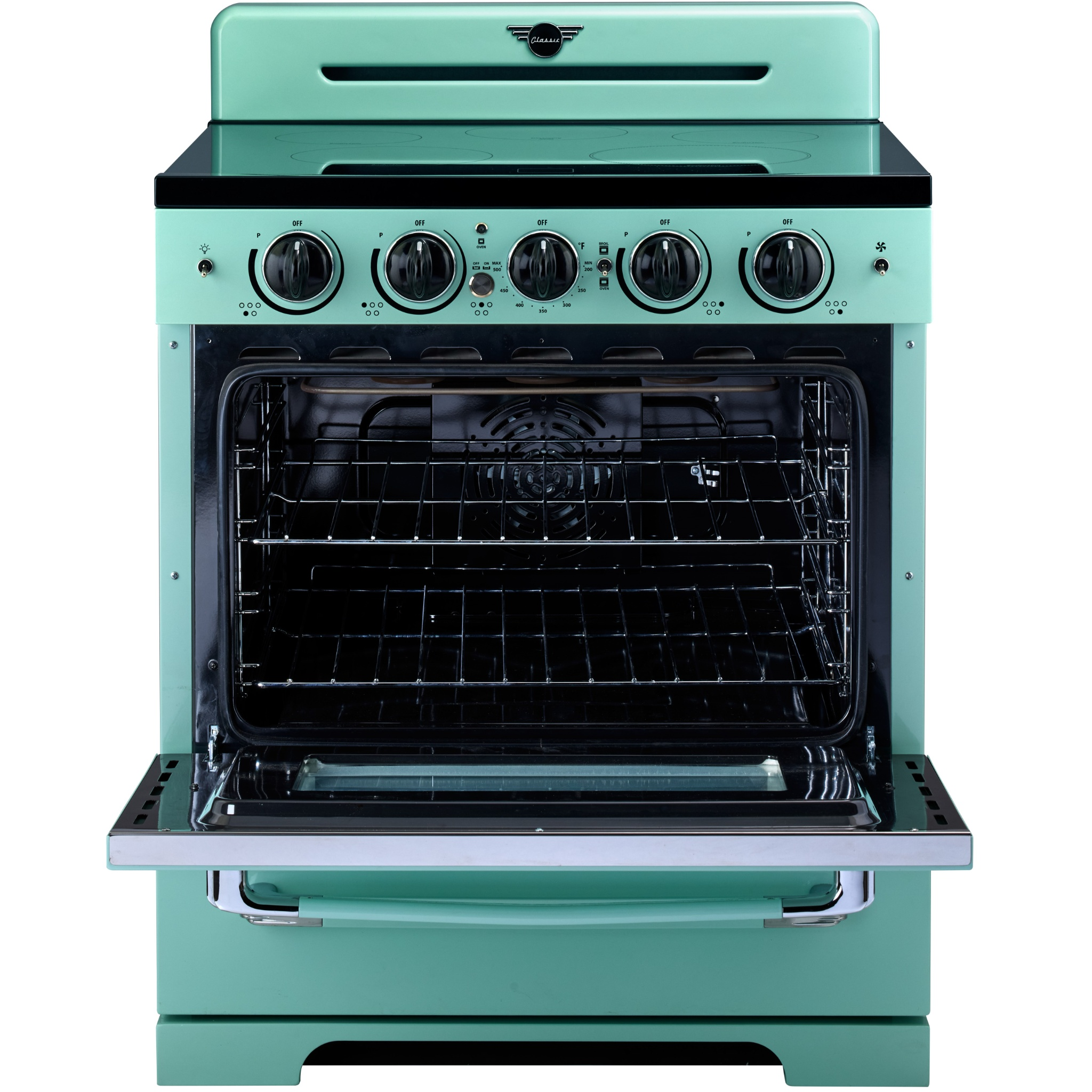 Unique Appliances - 3.9 cu. Ft. cu. ft Induction Range Range in Turquoise - UNQ-30CR IC T