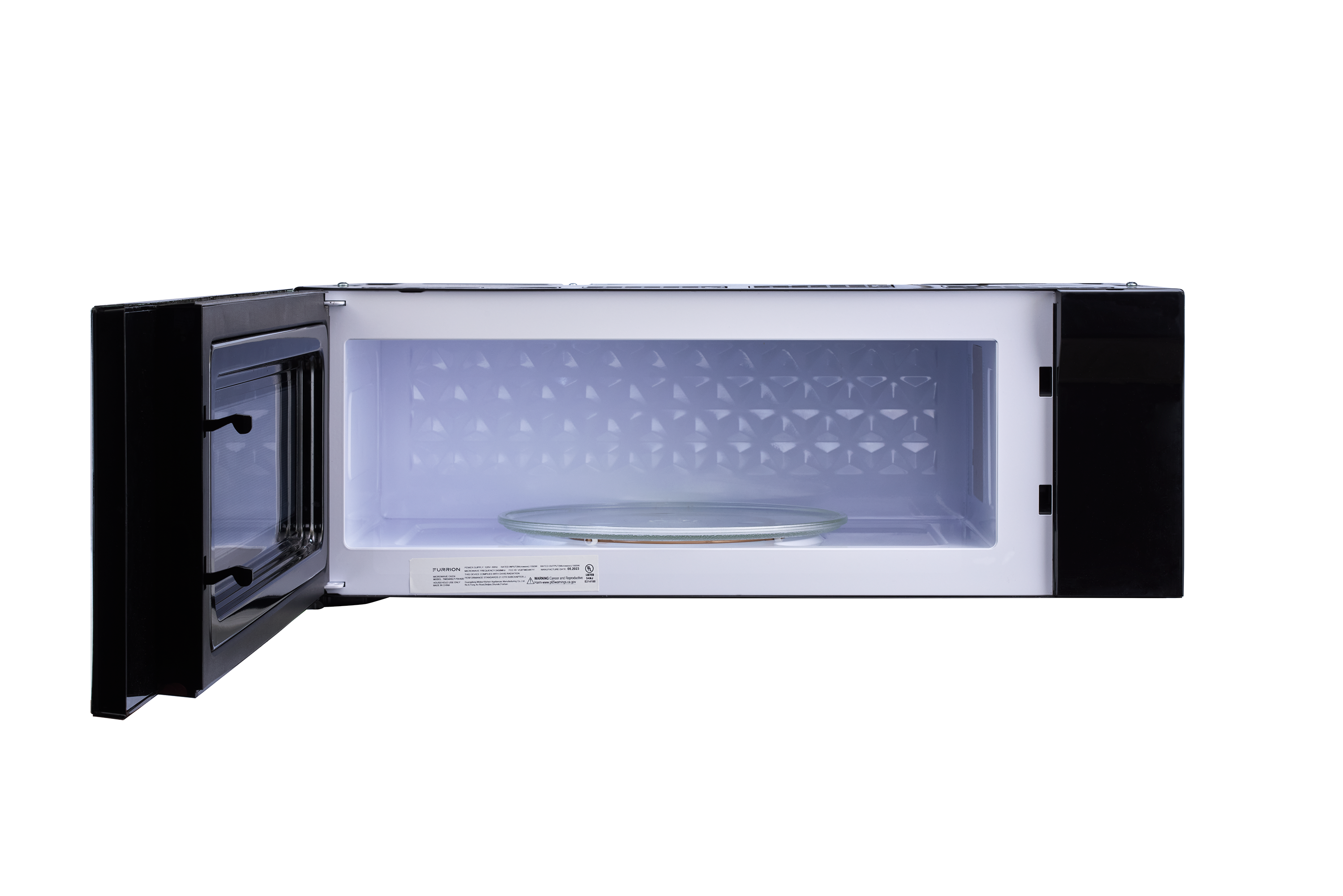 Unique Appliances - 1.2 cu. Ft Over the range Microwave in Black - UNQ-30CR OTR B