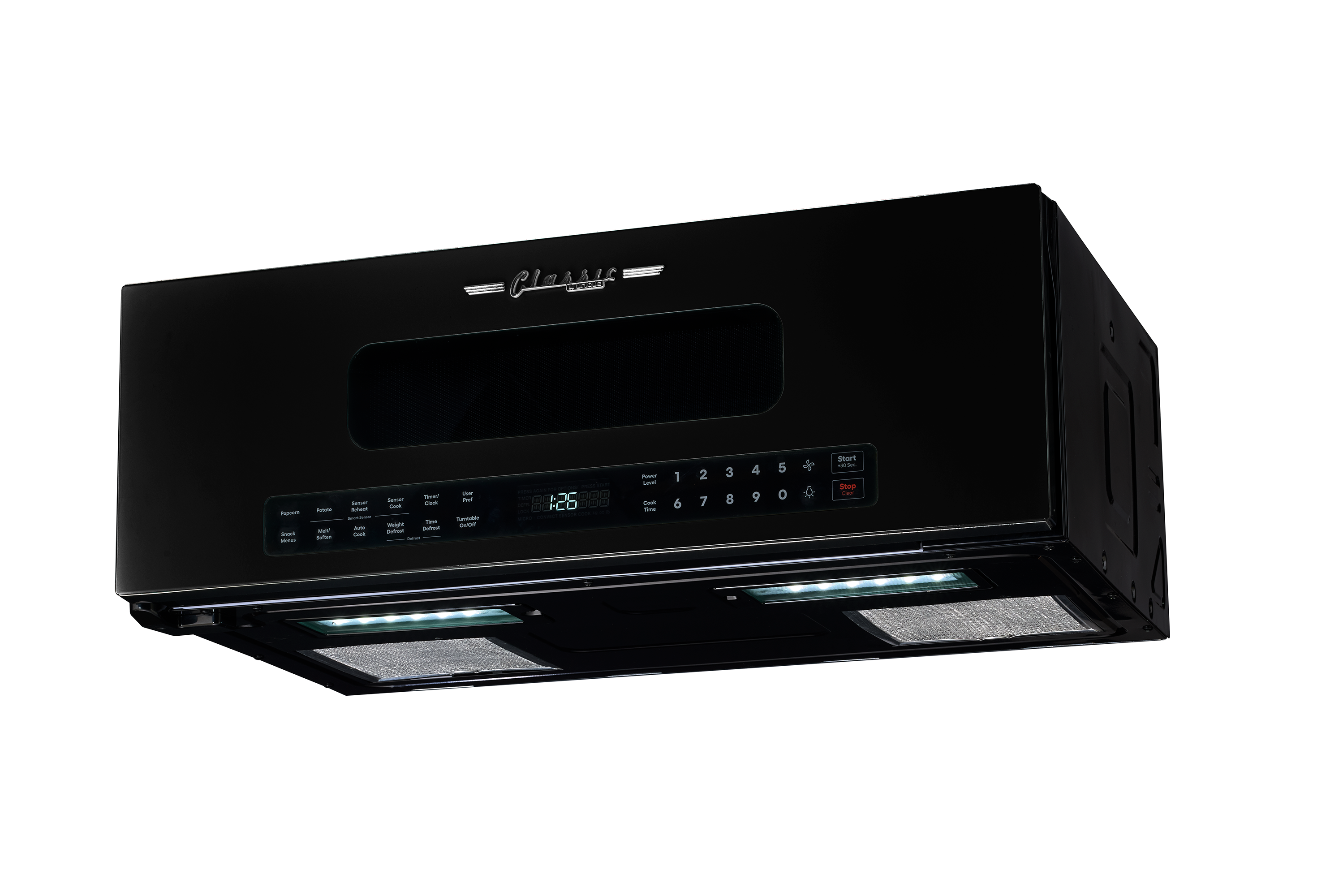 Unique Appliances - 1.2 cu. Ft Over the range Microwave in Black - UNQ-30CR OTR B