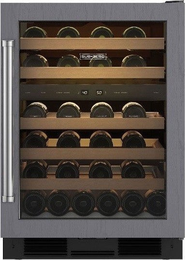 Sub-Zero - 23.875 Inch 46 Bottle Built In / Integrated Wine Fridge Refrigerator in Panel Ready - UW-24/ORH
