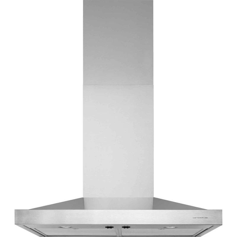 Broan - 24 Inch 550 CFM Wall Mount and Chimney Range Vent in Stainless - VCS50024SS