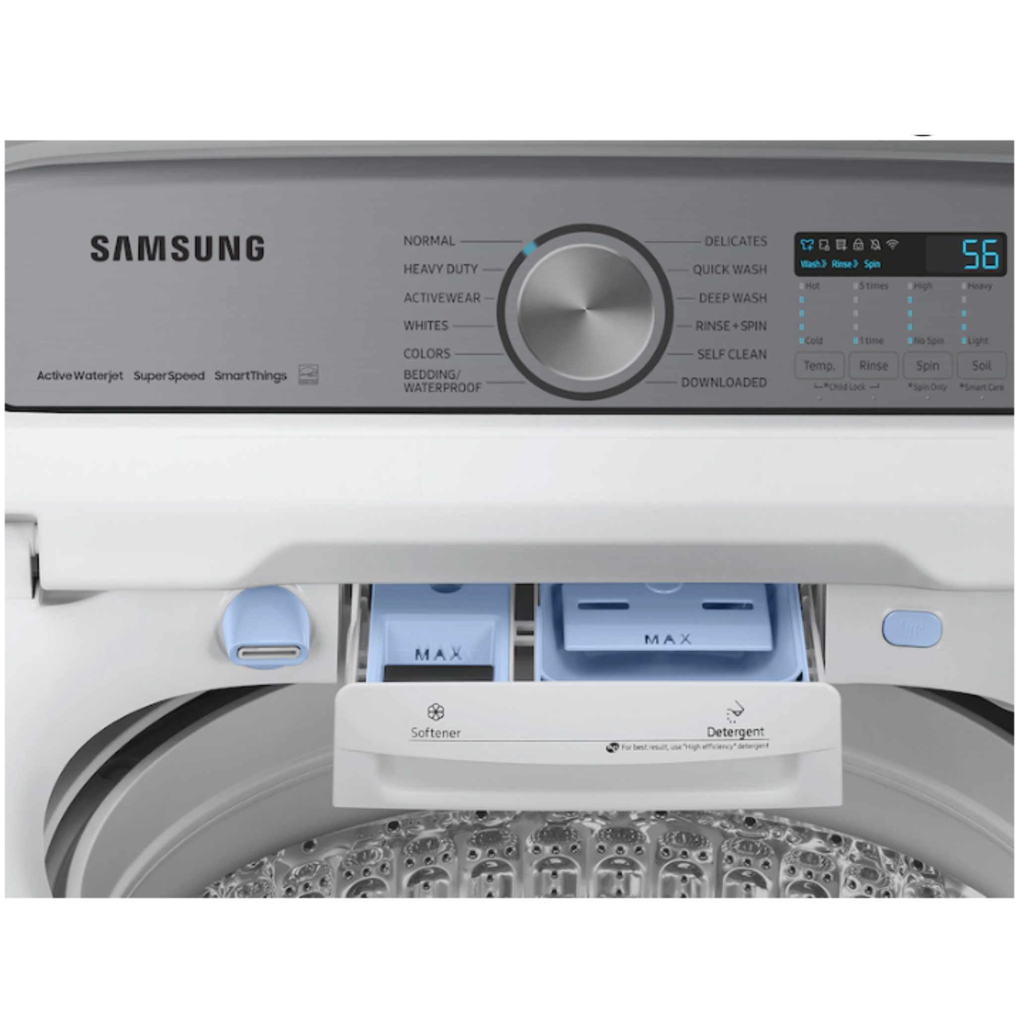 Samsung - 6 cu. Ft Top Load Washer in White - WA52DG5500AWUS
