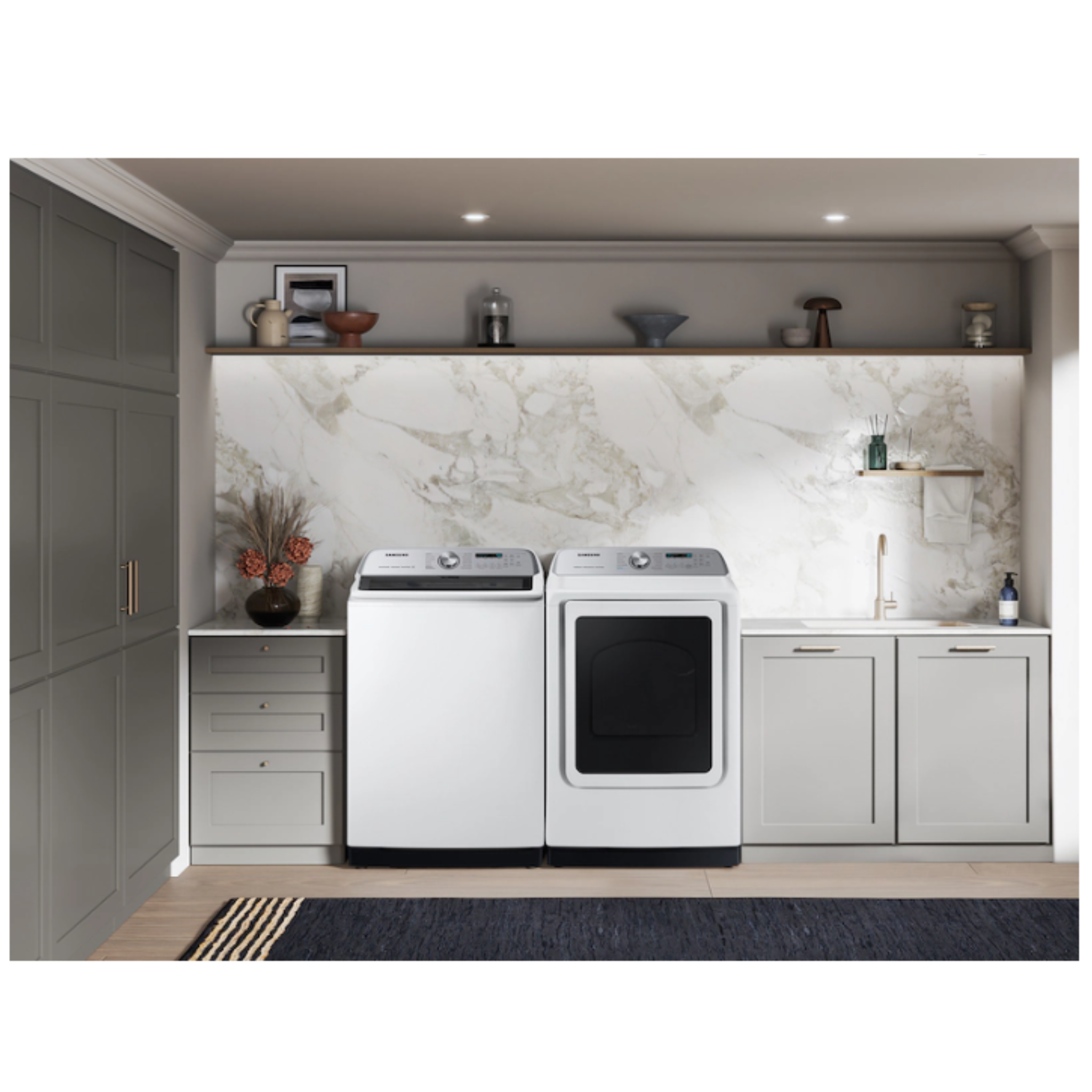 Samsung - 6 cu. Ft Top Load Washer in White - WA52DG5500AWUS