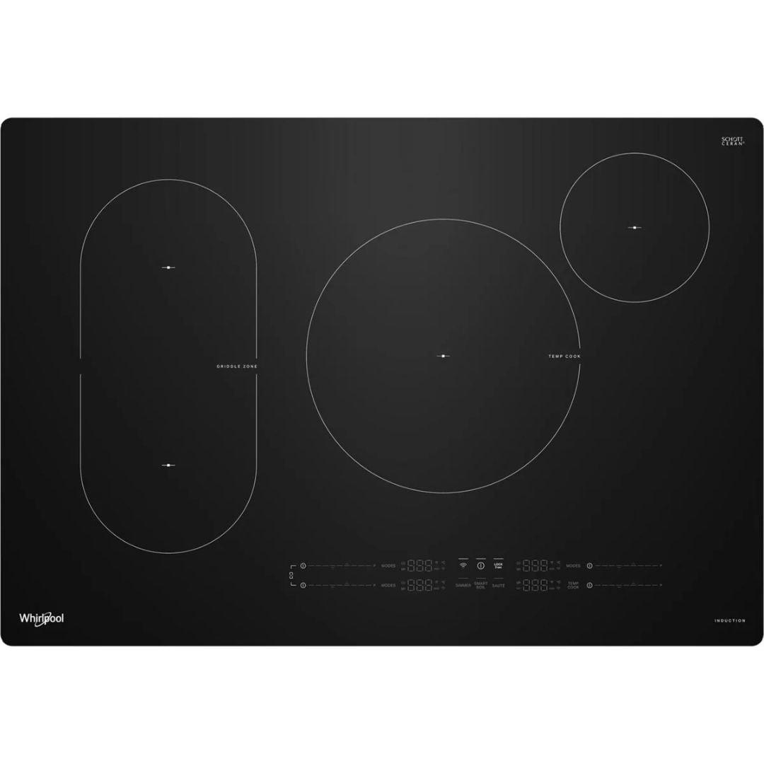 Whirlpool - 30.8 Inch Induction Cooktop in Black - WCIT7030SB