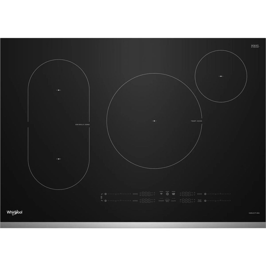 Whirlpool - 30.8 Inch Induction Cooktop in Stainless - WCIT7030SS